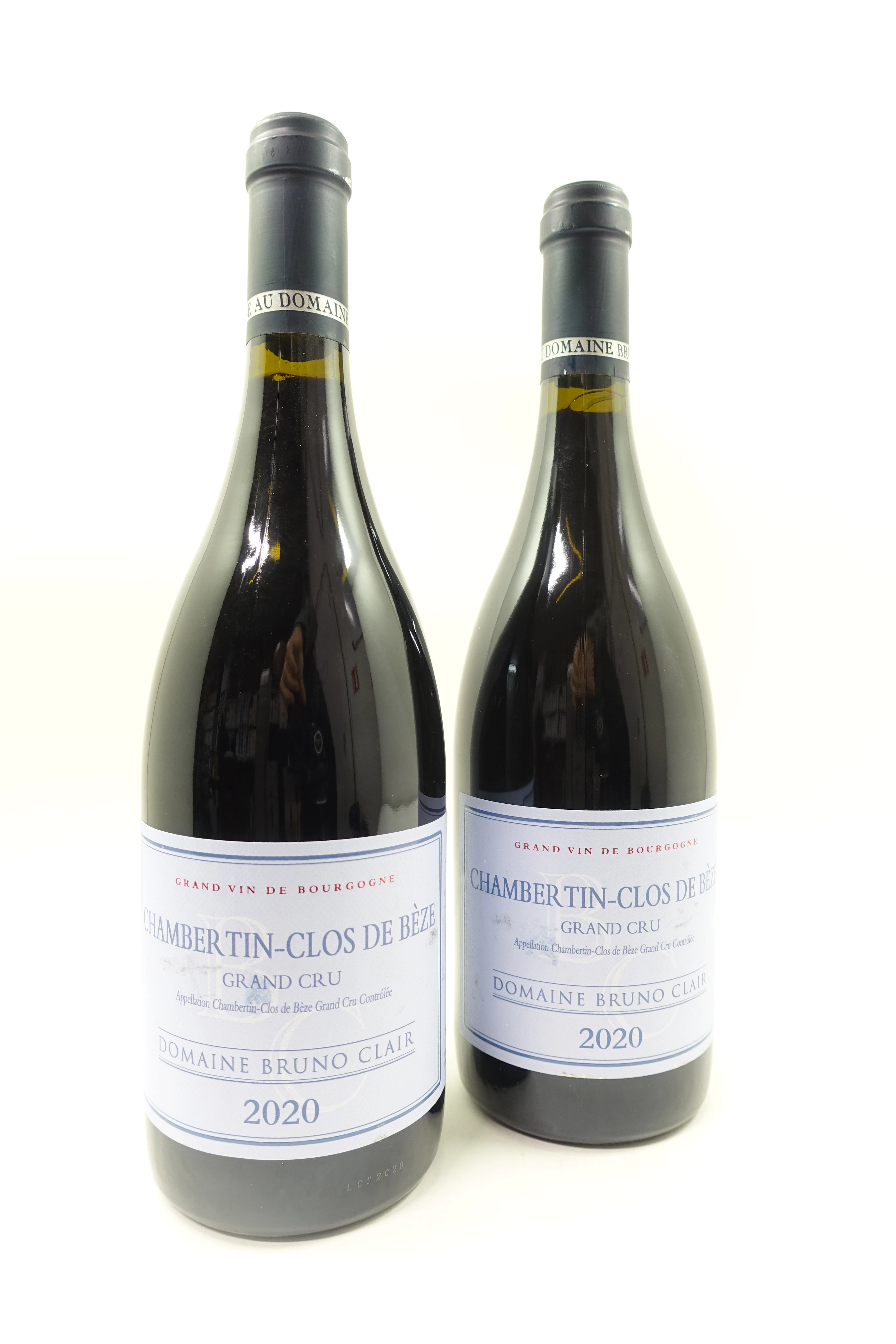2 bts CHAMBERTIN CLOS DE BEZE 2020 Grand Cru. Domaine Bruno Clair