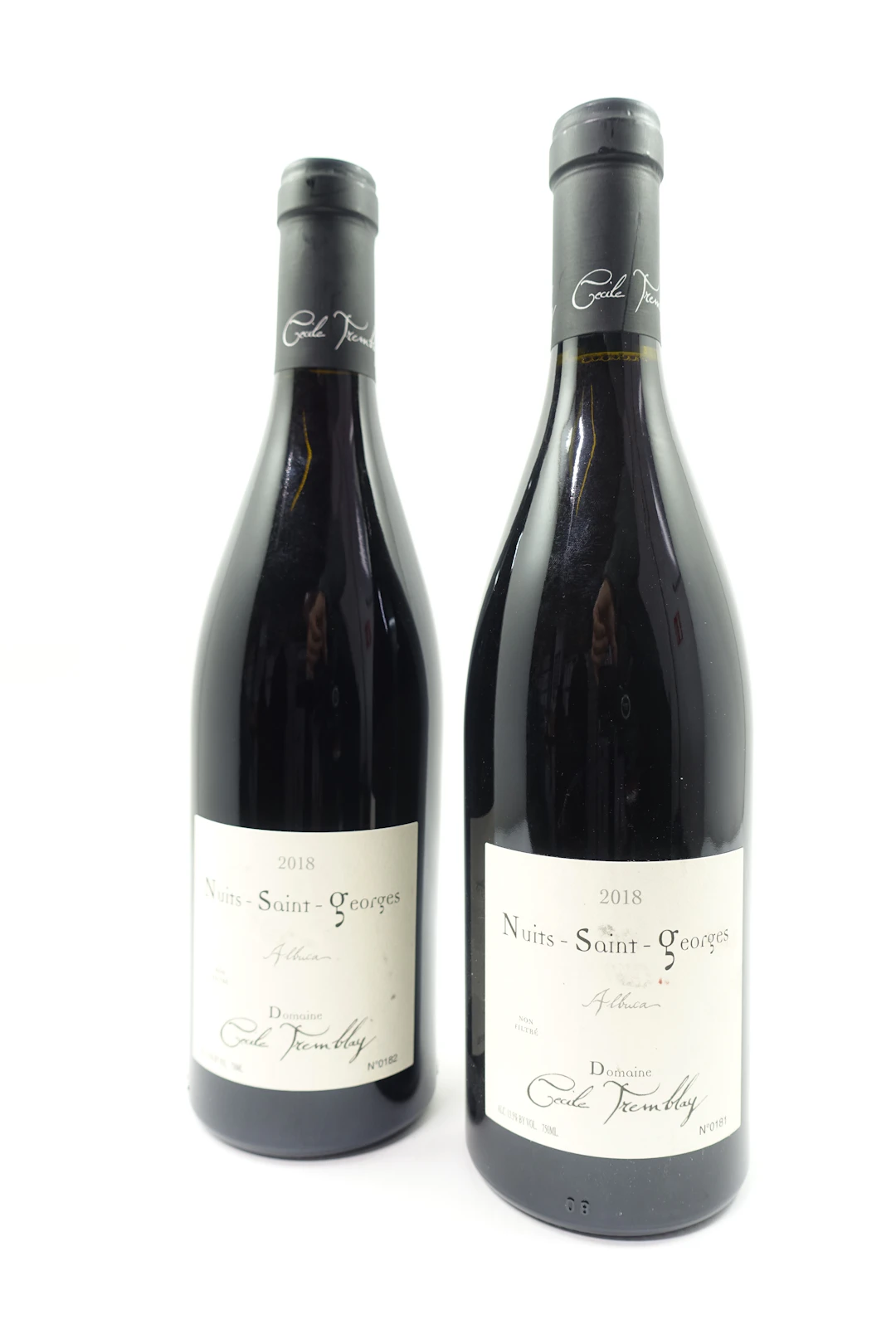 2 bts NUITS SAINT GEORGES 2018 Albuca. Domaine Cécile Tremblay