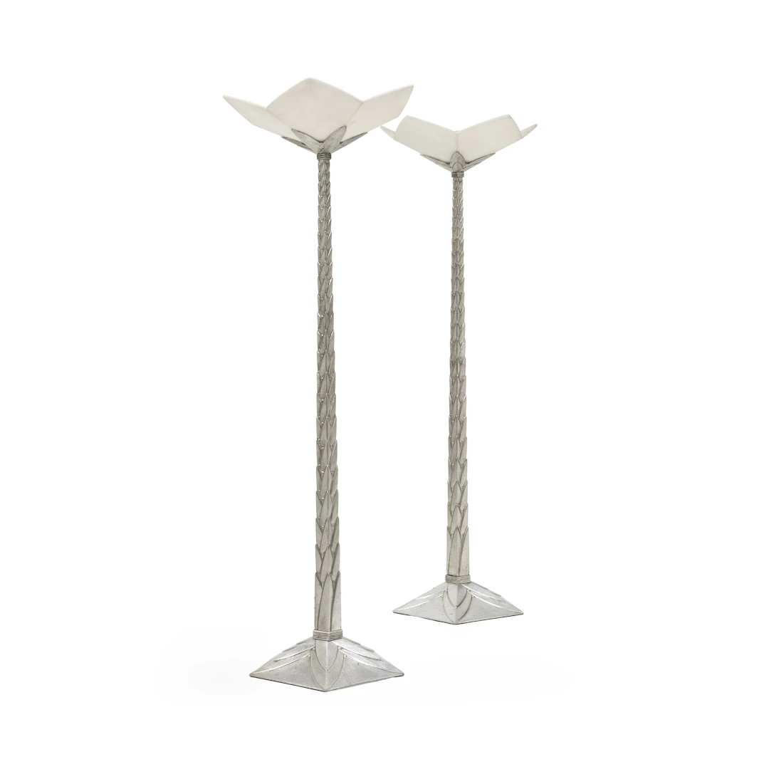 TRAVAIL ART DÉCO Paire de lampadaires