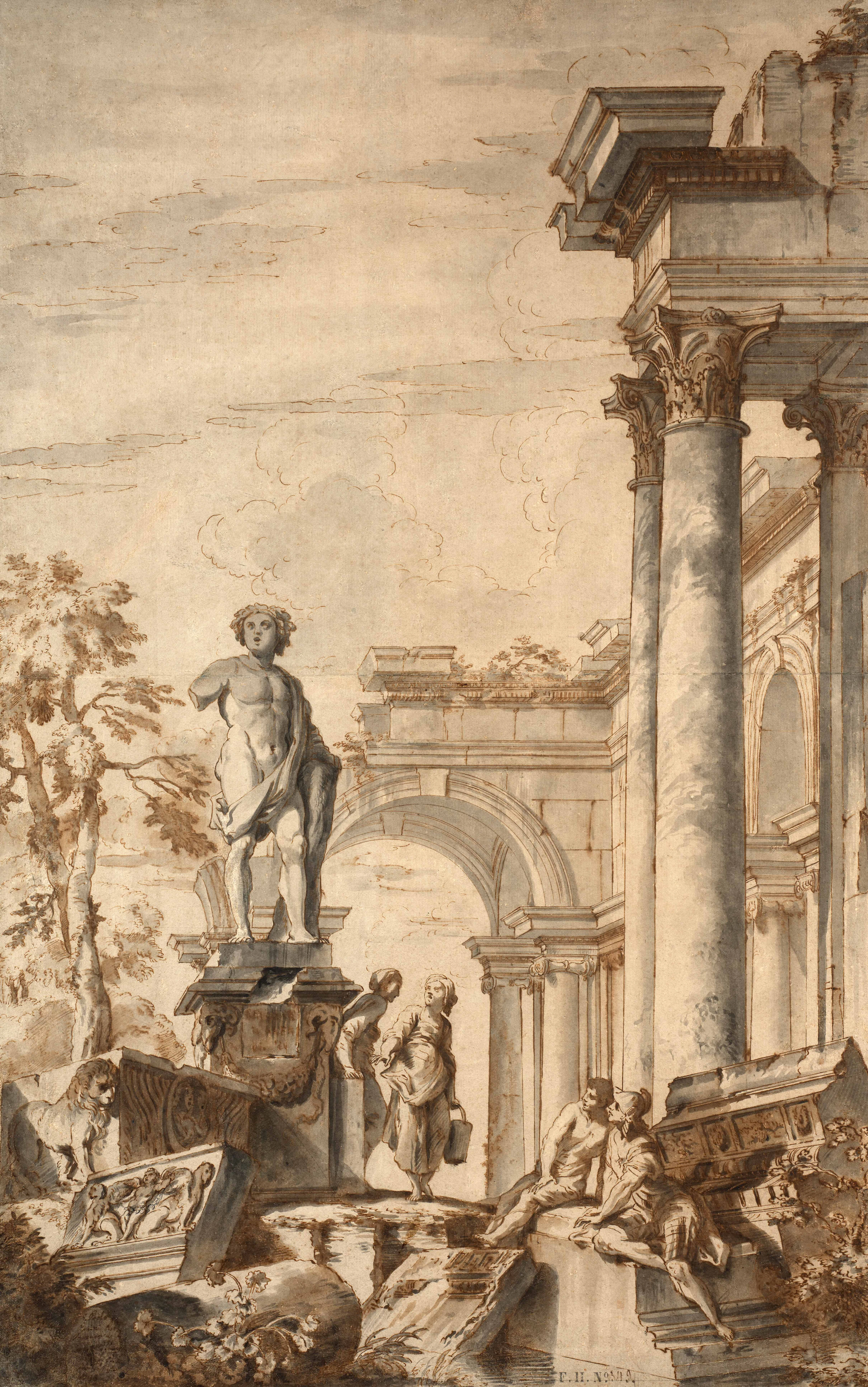 Giovanni Paolo PANINI Piacenza, 1691 – Rome, 1765 Caprice architectural