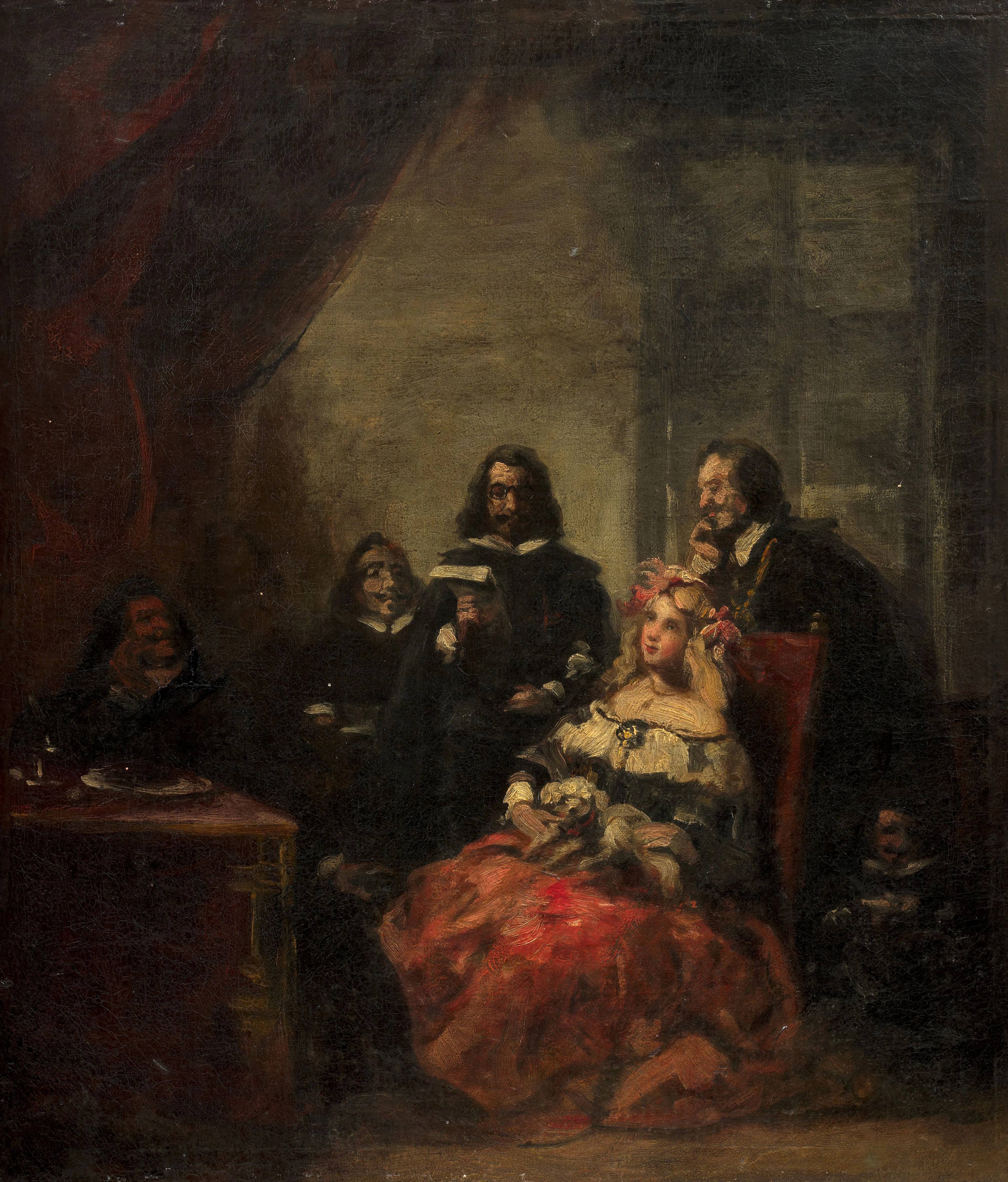 Ecole espagnole du XIXe siècle Dans le goût de Diego Velasquez L'infante