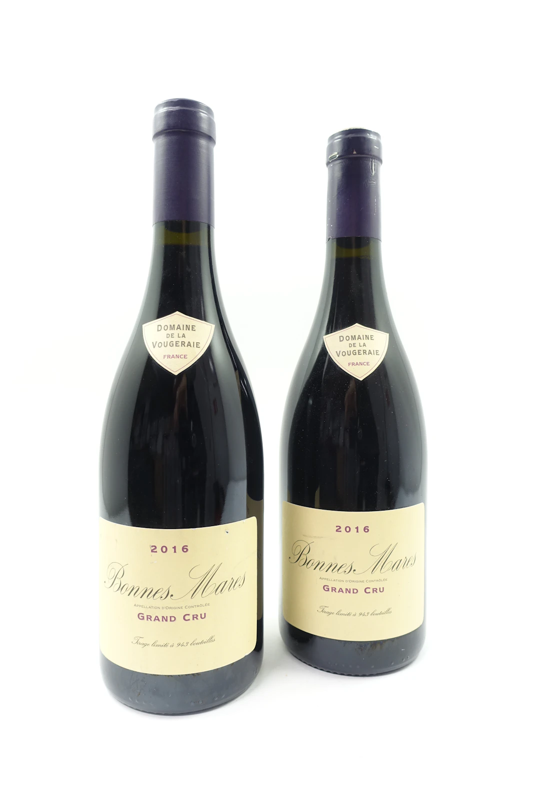 2 bts BONNES MARES 2016 Grand Cru. Domaine de la Vougeraie