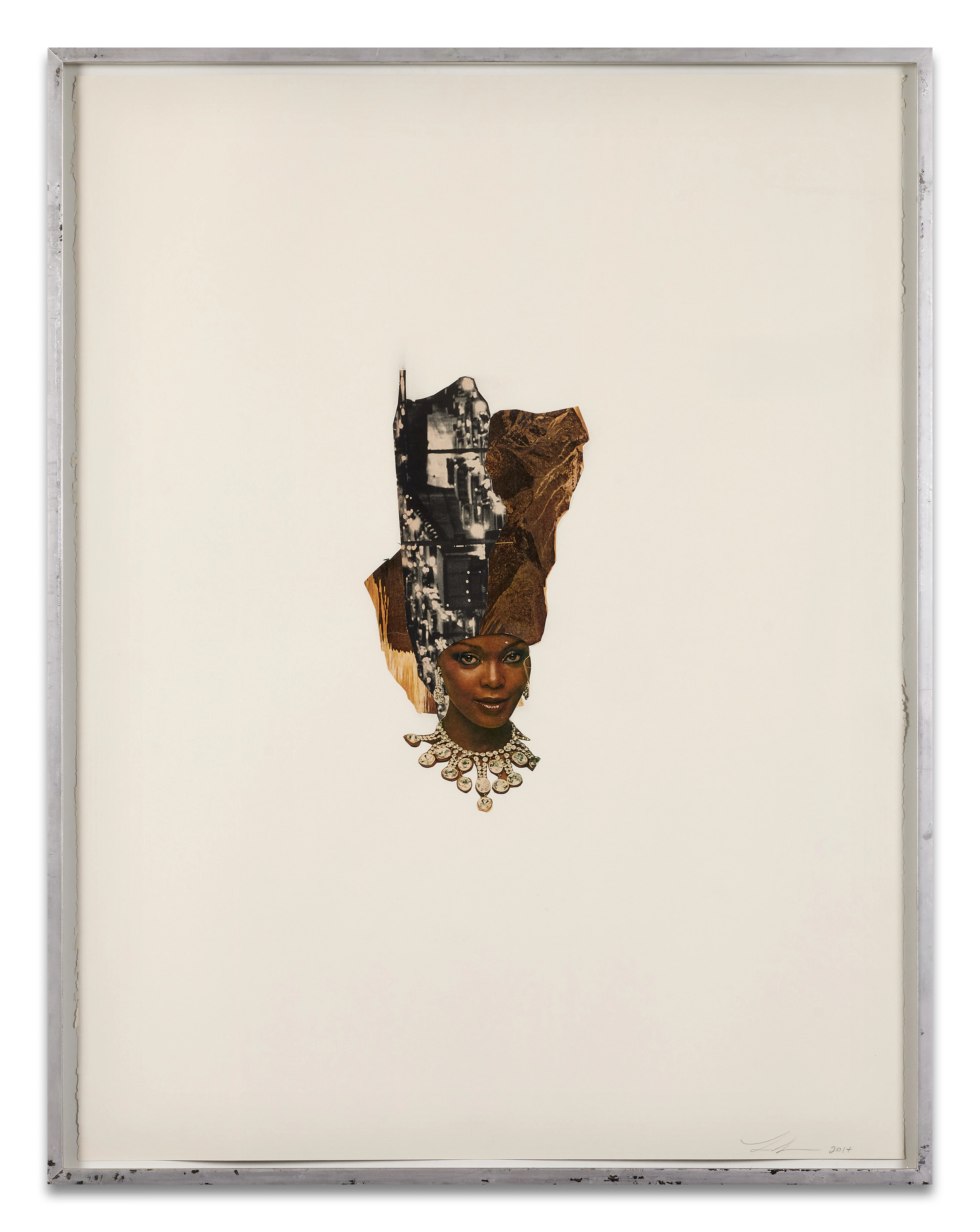 LORNA SIMPSON Américaine - Née en 1960 Riunite & Ice, collage #12 - 2014