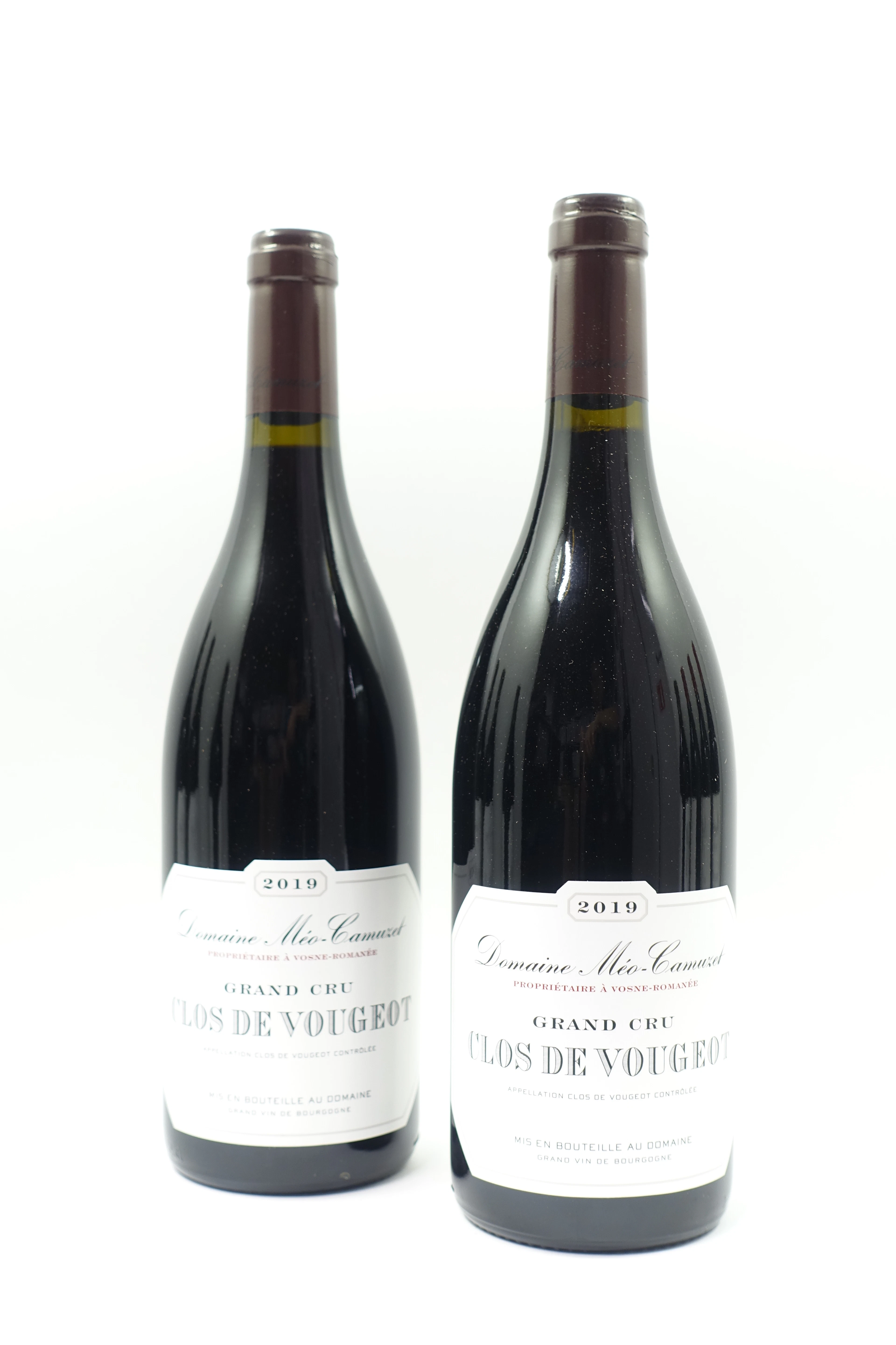 2 bts CLOS DE VOUGEOT 2019 Grand Cru. Domaine Méo Camuzet