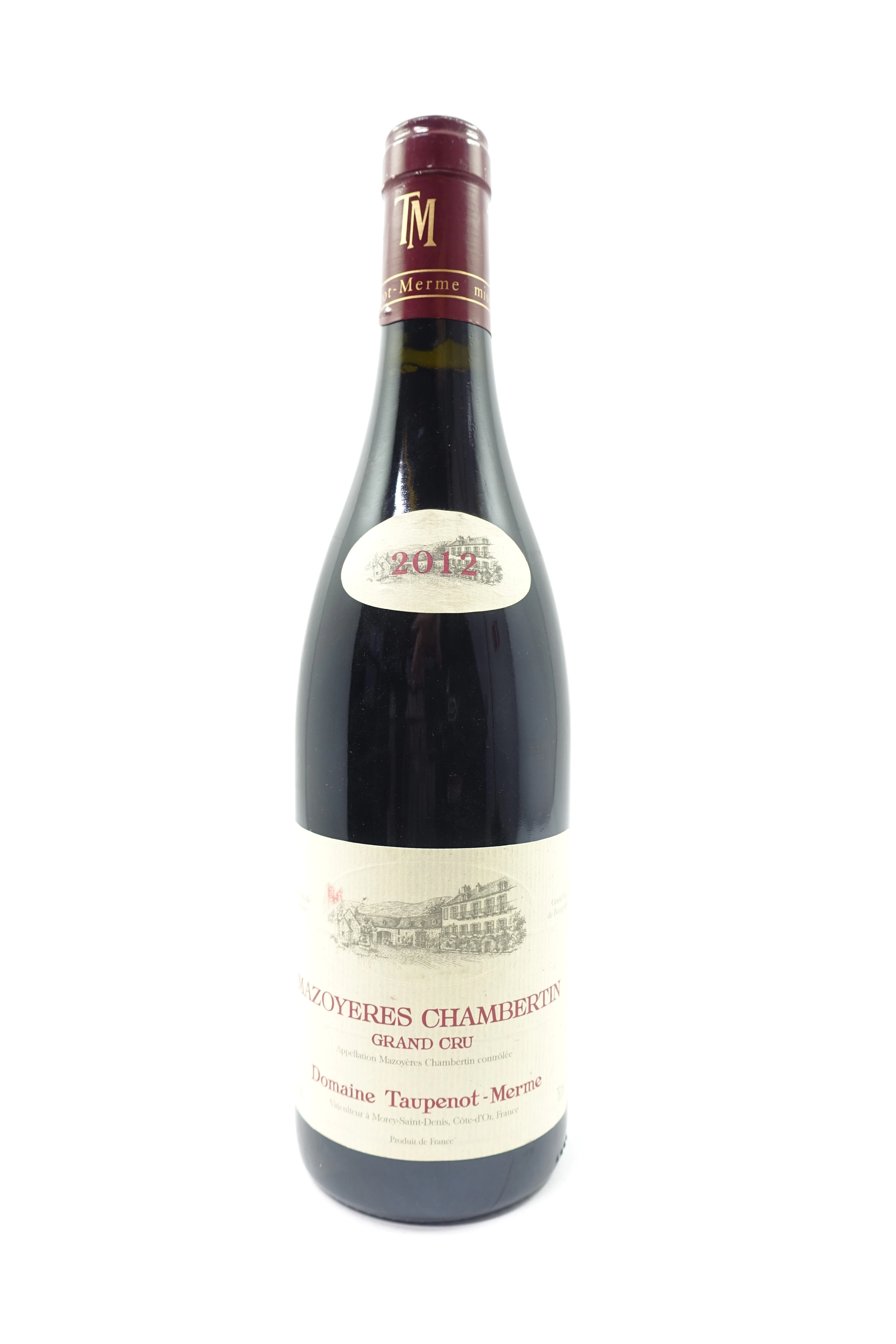 1 bt MAZOYERES CHAMBERTIN 2012 Grand Cru. Domaine Taupenot-Merme