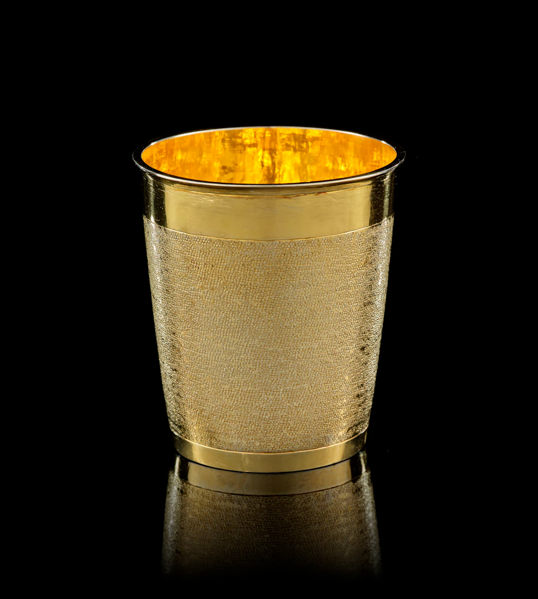 A Swiss silver-gilt snakeskin beaker, Anton Byss, Solothurn (Soleure)