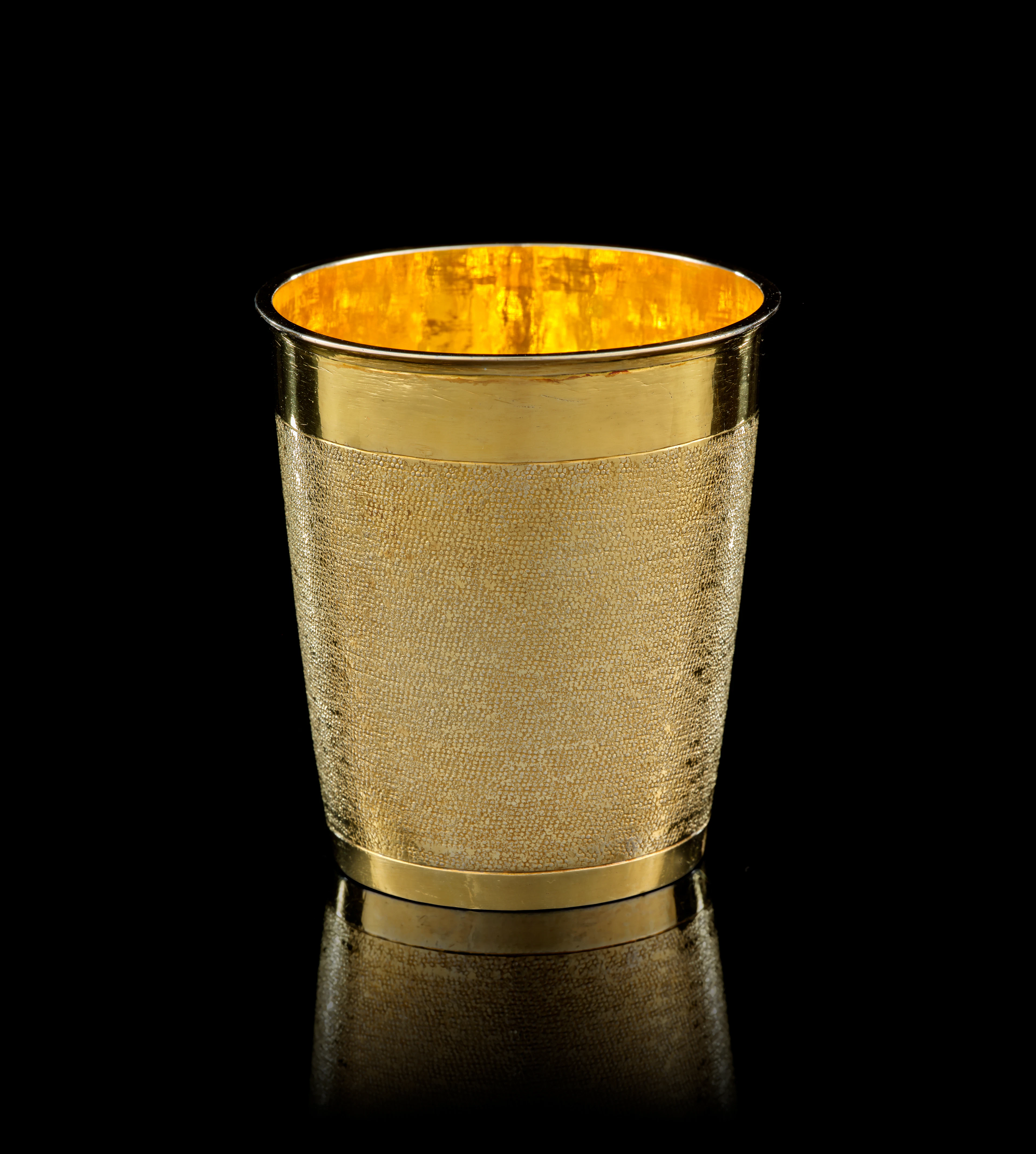 A Swiss silver-gilt snakeskin beaker, Anton Byss, Solothurn (Soleure)