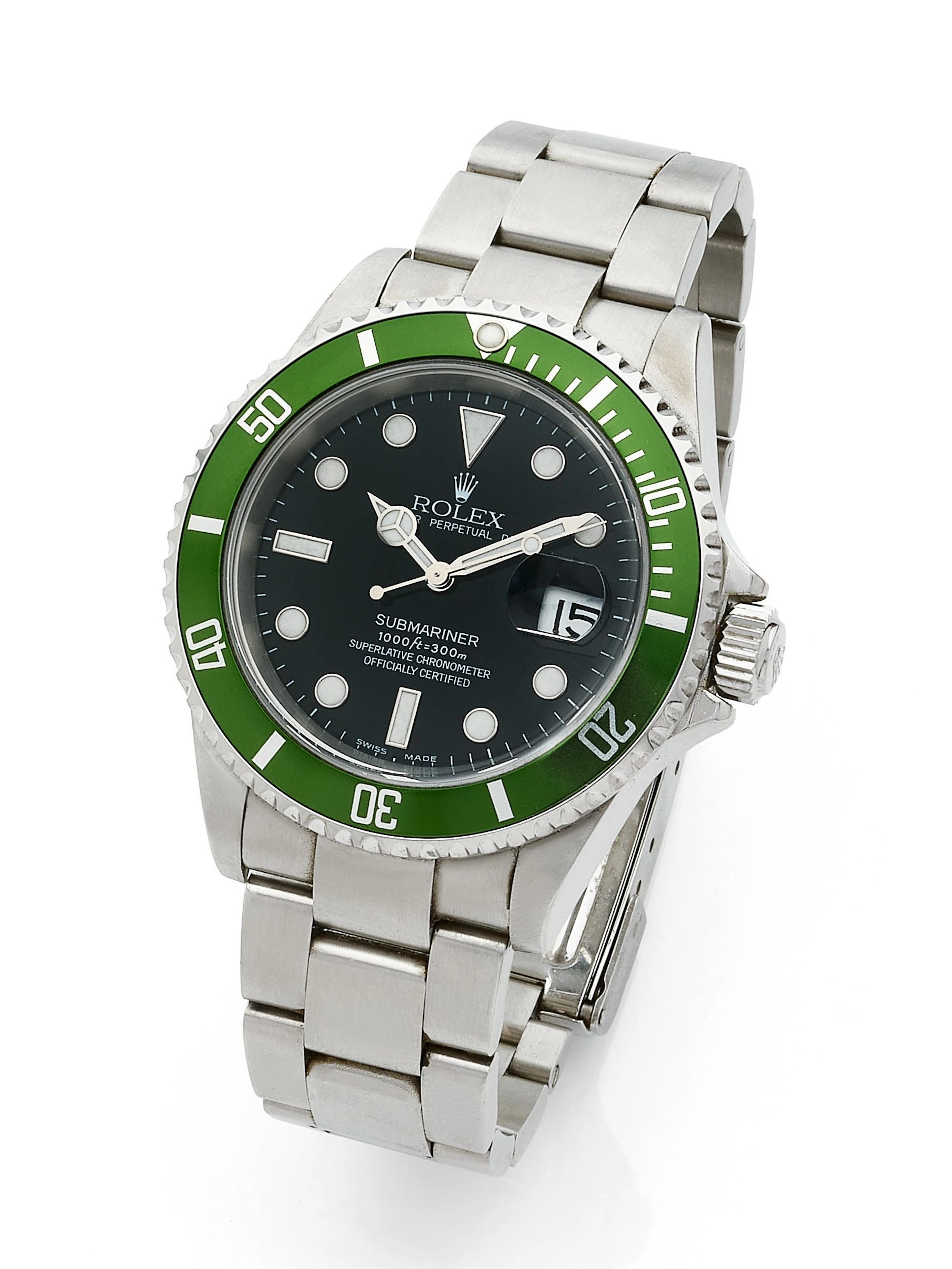 - ROLEX Submariner Date "Kermit / Flat Four"