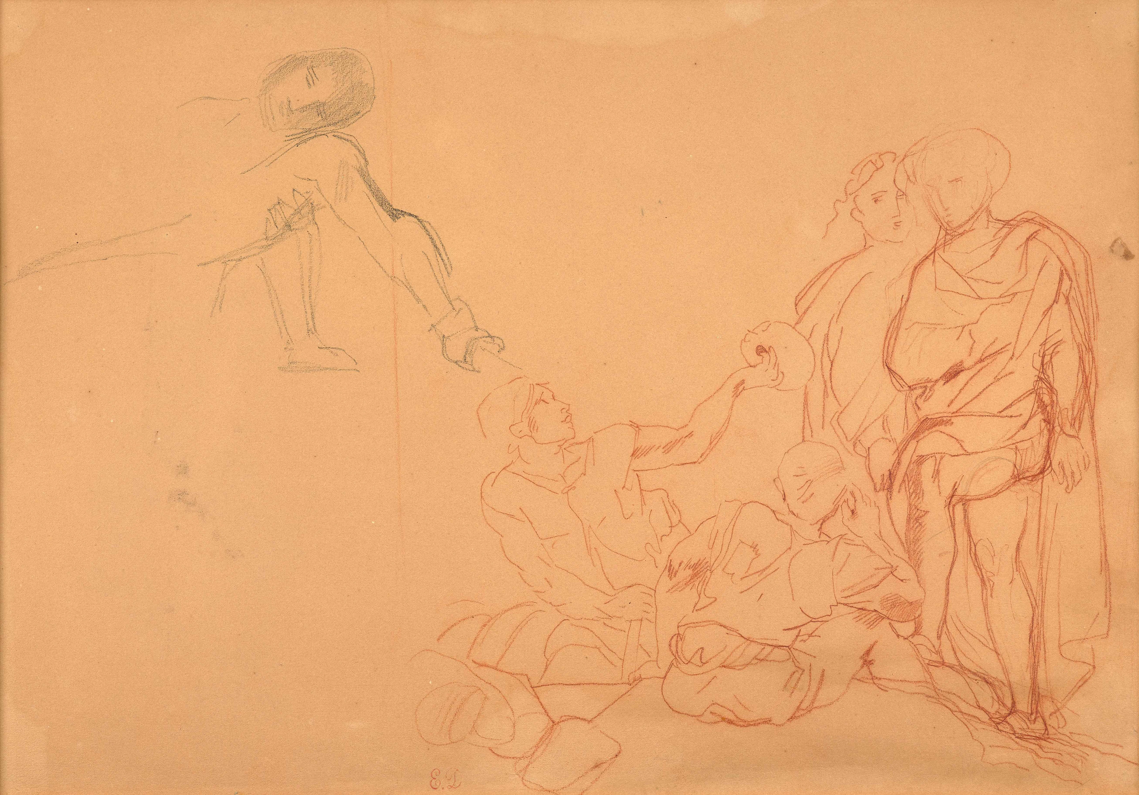 Eugène DELACROIX Charenton-Saint-Maurice, 1798 - Paris, 1863 Etude