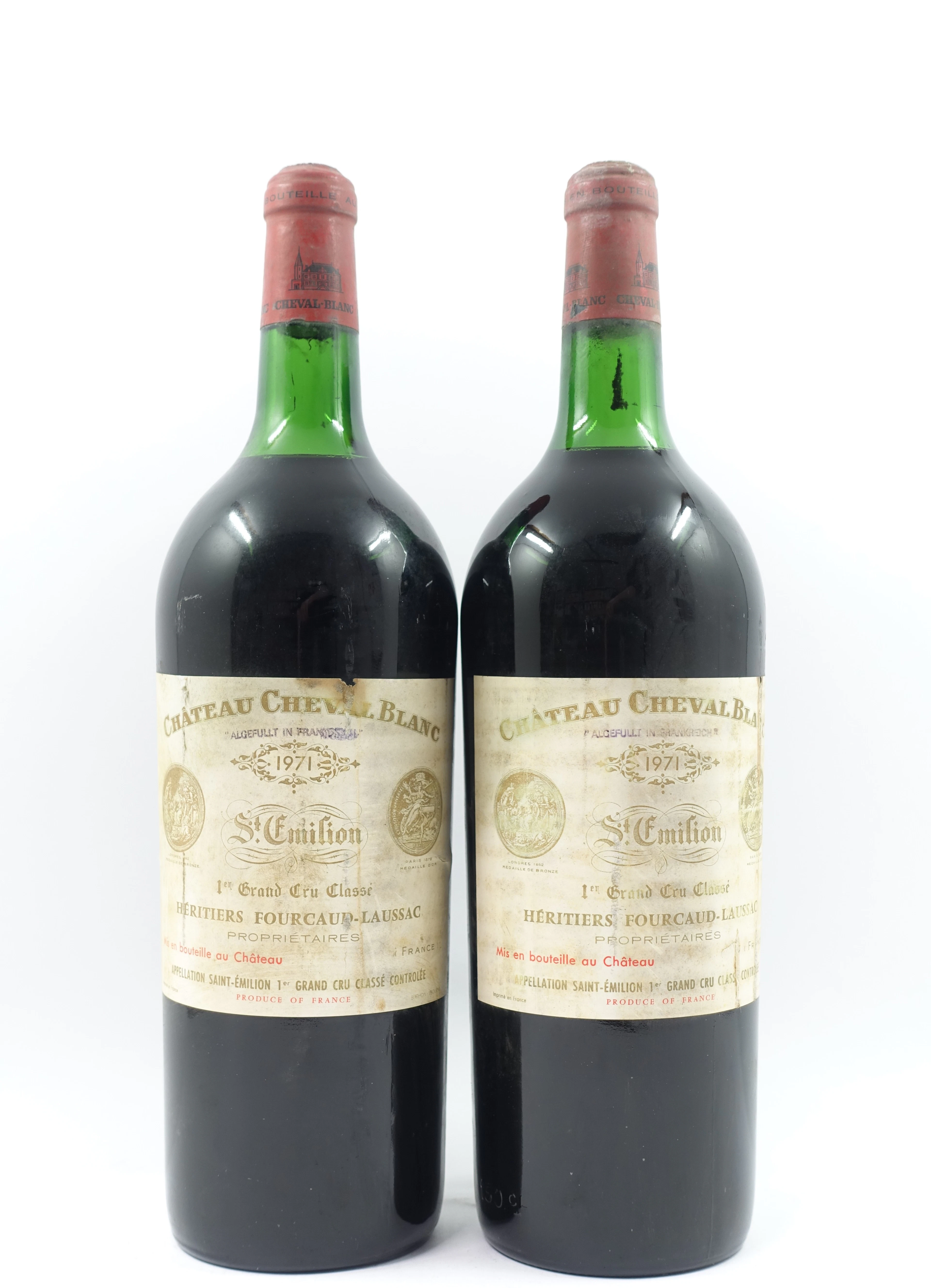 2 mags CH CHEVAL BLANC 1971 1er GCC (A) St Emillion