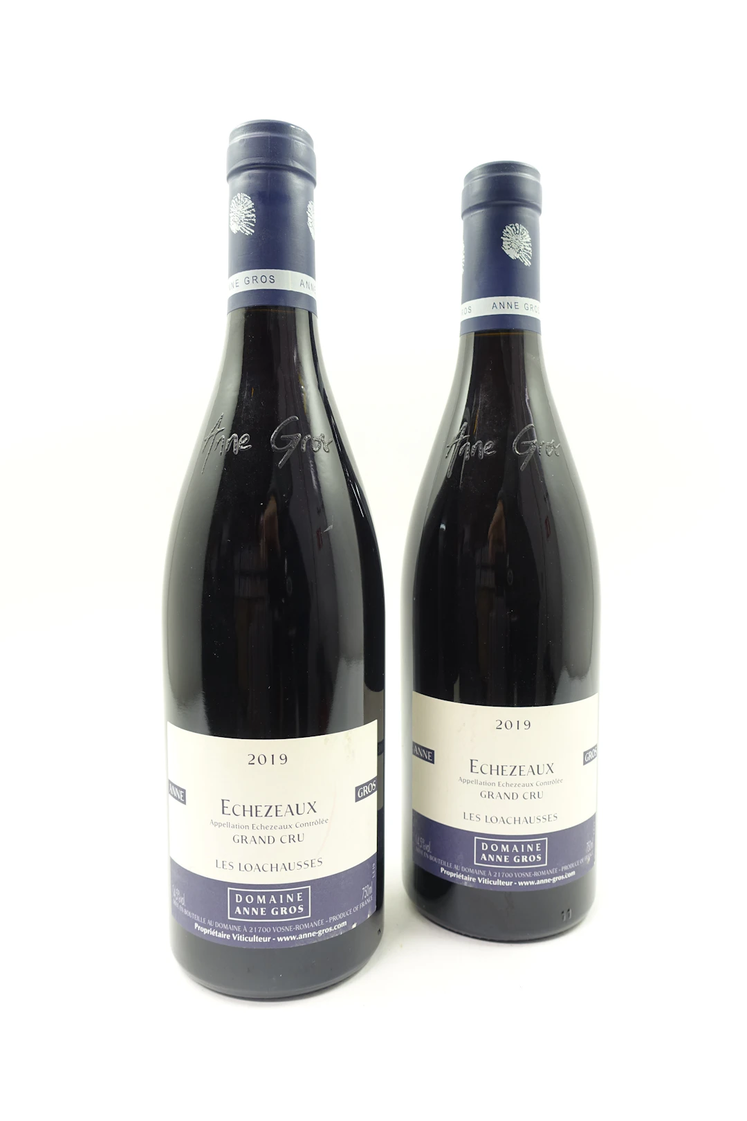 2 bts ECHEZEAUX 2019 Grand Cru Les Loachausses. Domaine Anne Gros