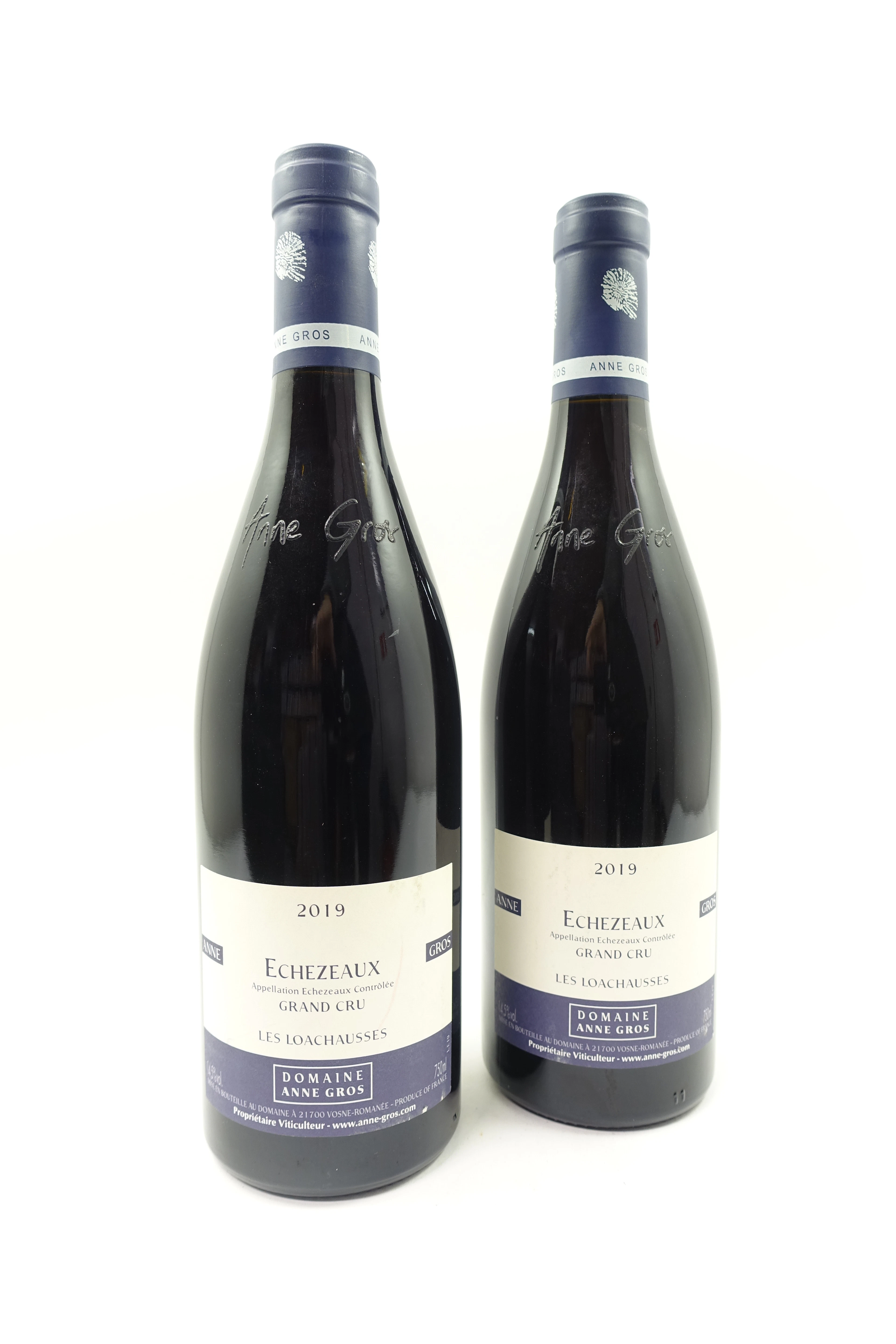 2 bts ECHEZEAUX 2019 Grand Cru Les Loachausses. Domaine Anne Gros