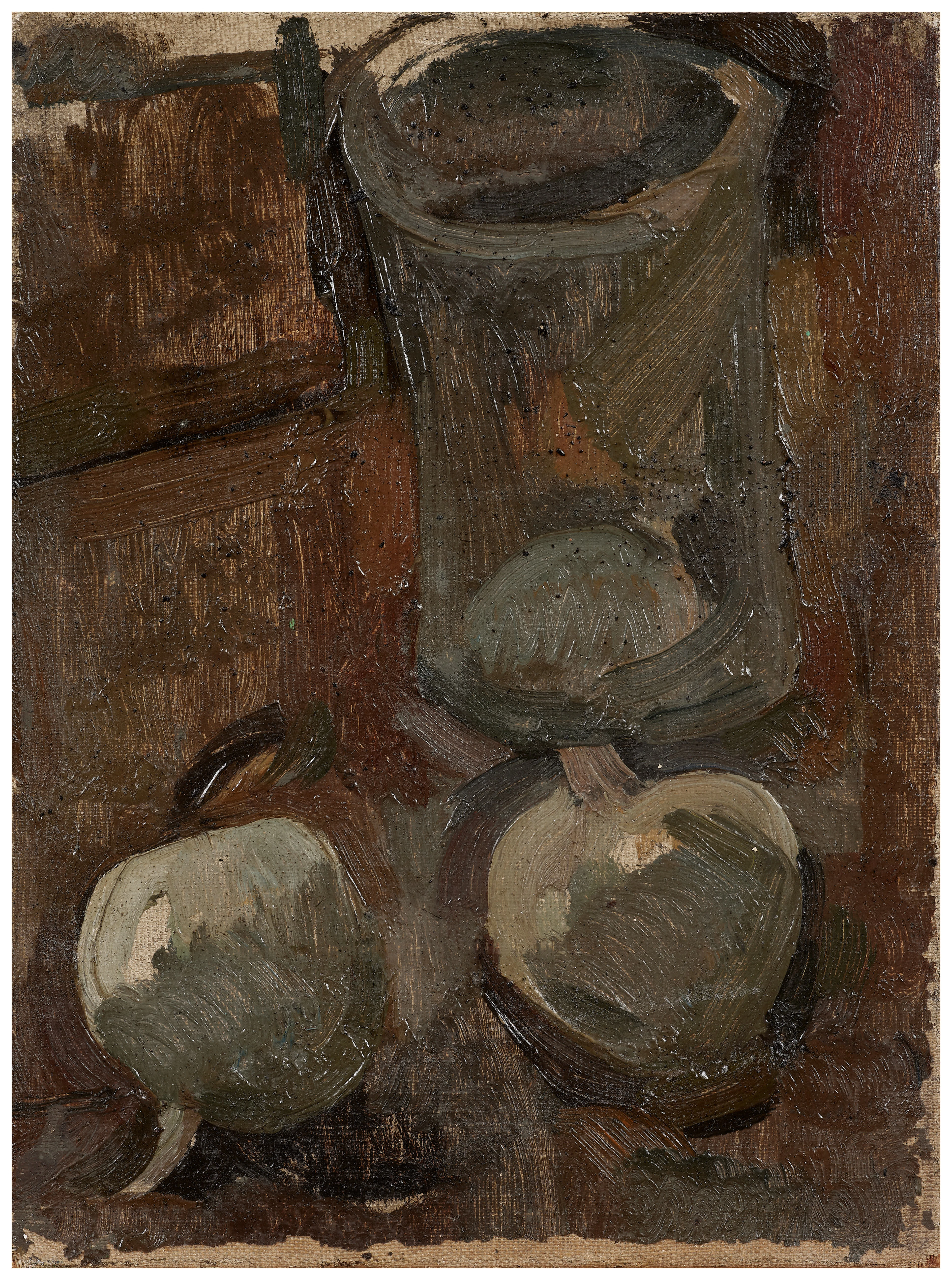 François-Xavier LALANNE 1927 - 2008 « Nature morte aux pommes et carafe