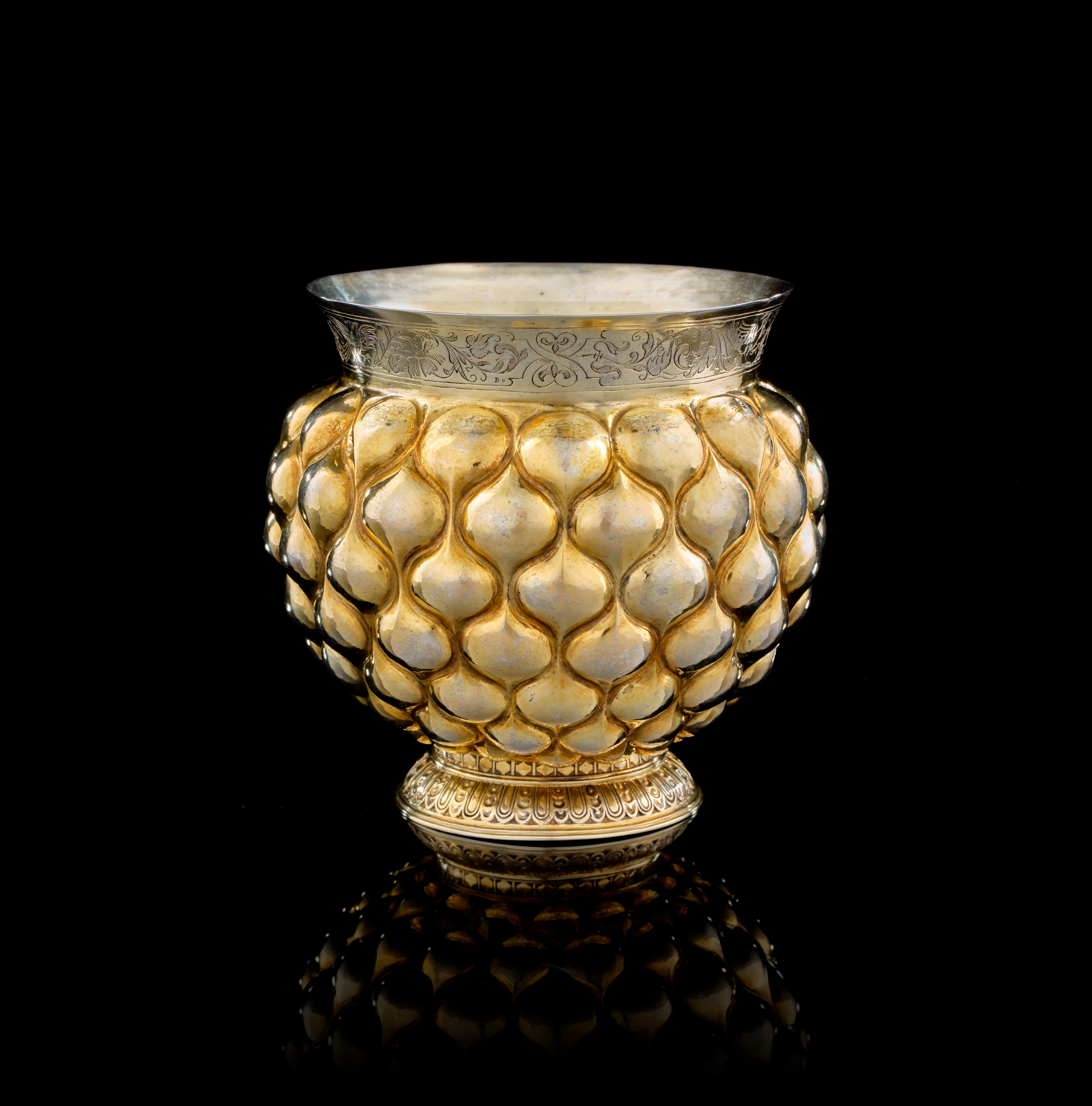 A large Latvian silver-gilt Baltic Bratina cup, Heinrich von Köln