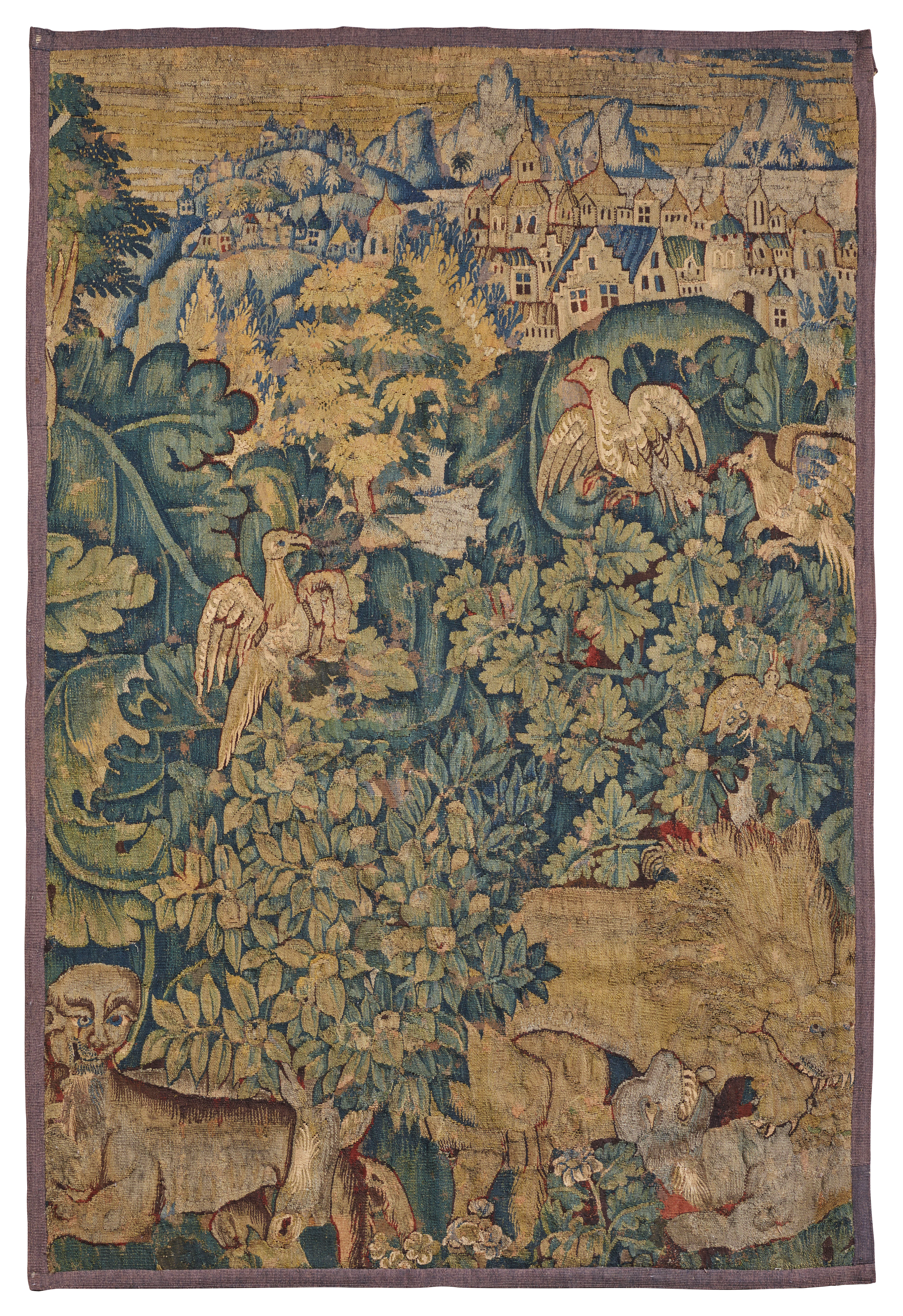 FRAGMENT DE TAPISSERIE DITE « AUX FEUILLES DE CHOUX », DEUXIÈME MOITIÉ