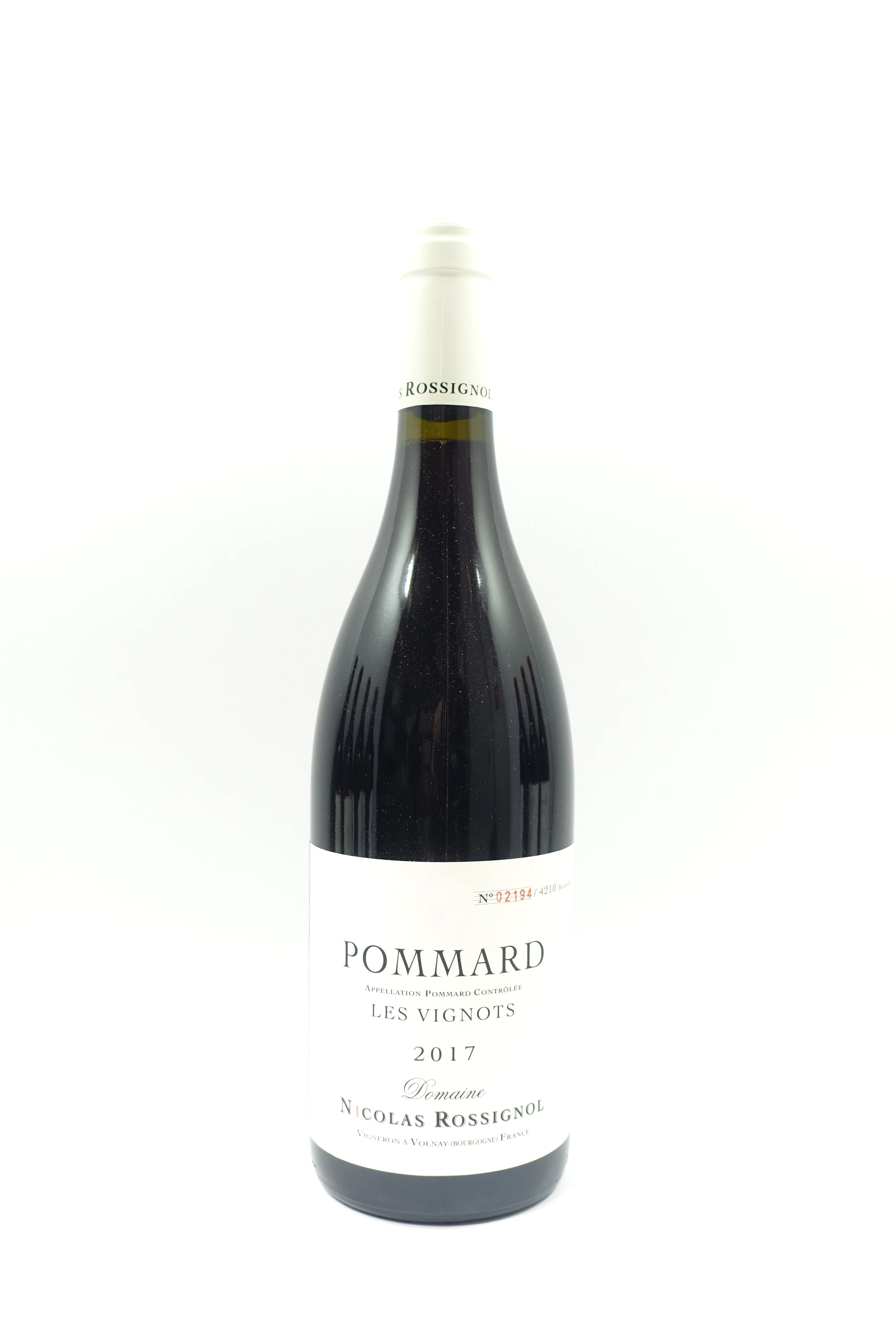 1 bt POMMARD 2017 1er Cru les Vignots. Domaine Nicolas Rossignol