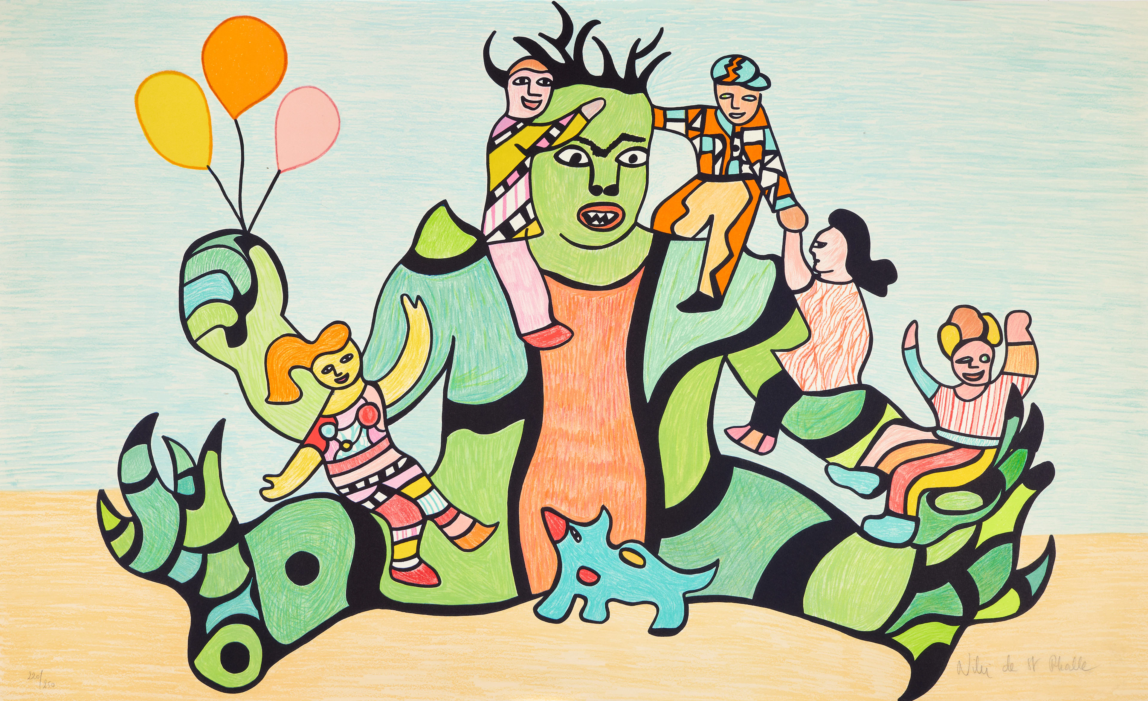Niki de SAINT PHALLE 1930 - 2002 Les Monstres - 1995