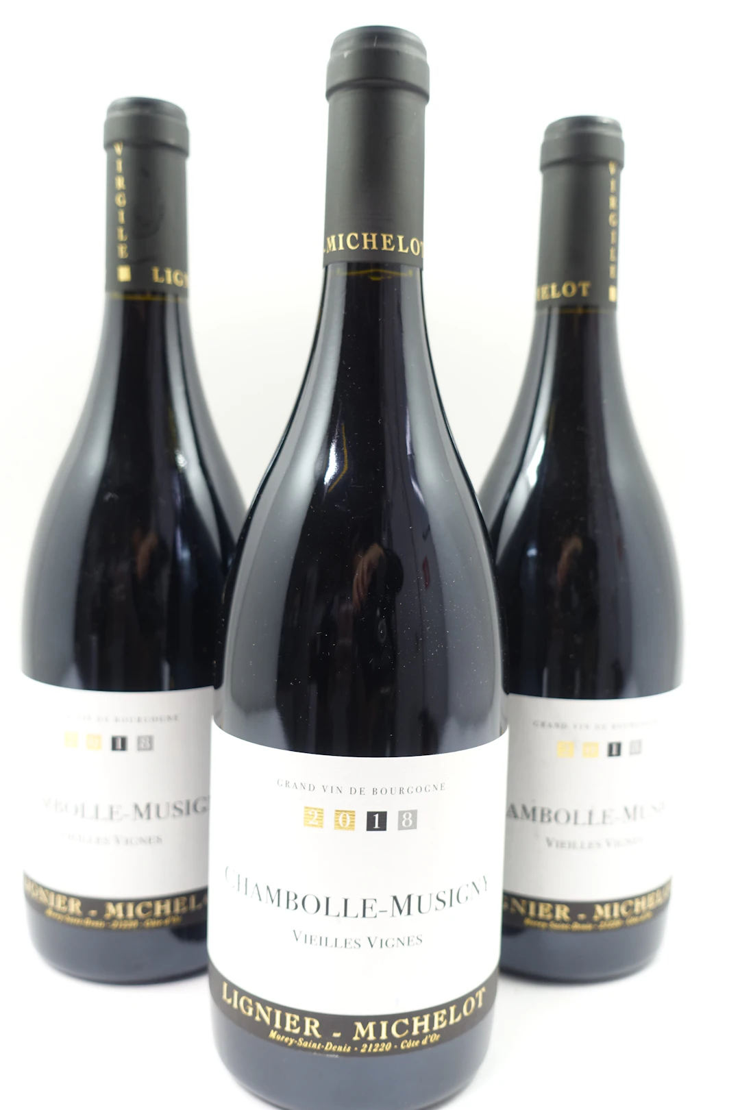 3 bts CHAMBOLLE MUSIGNY 2018 Vieilles Vignes. Lignier Michelot