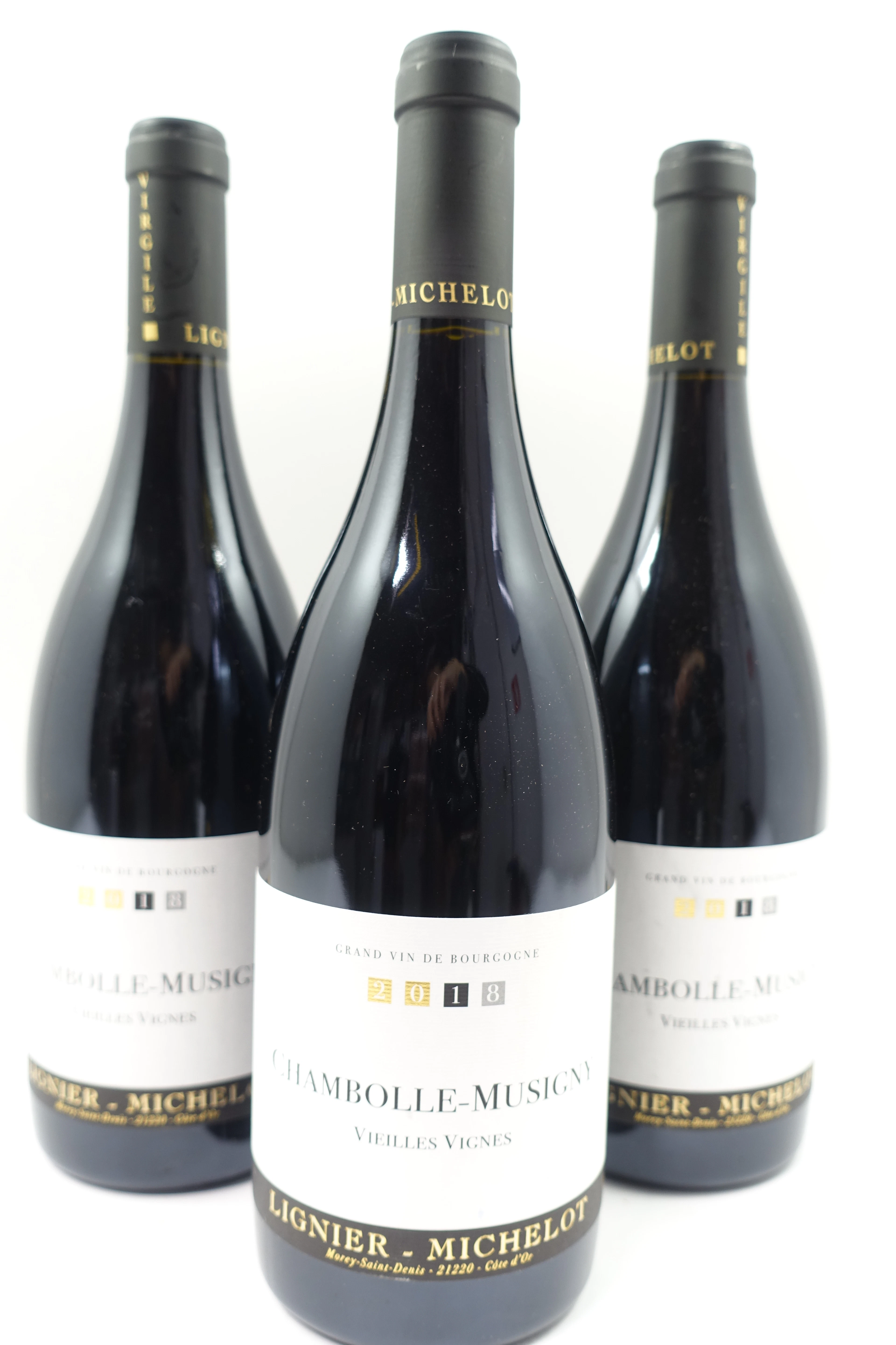 3 bts CHAMBOLLE MUSIGNY 2018 Vieilles Vignes. Lignier Michelot