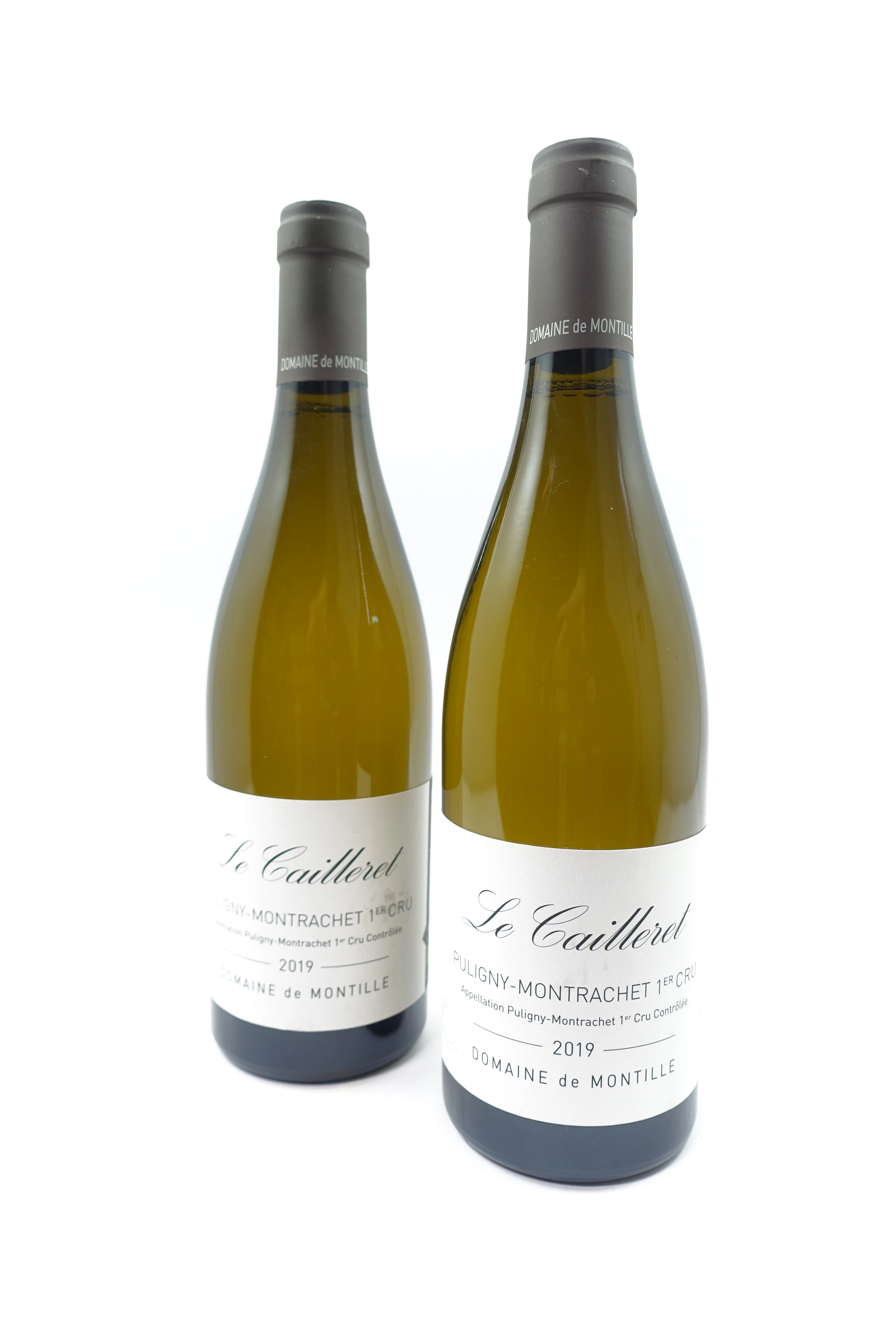 2 bts PULIGNY MONTRACHET 2019 1er Cru Les Caillerets. Domaine de Montille