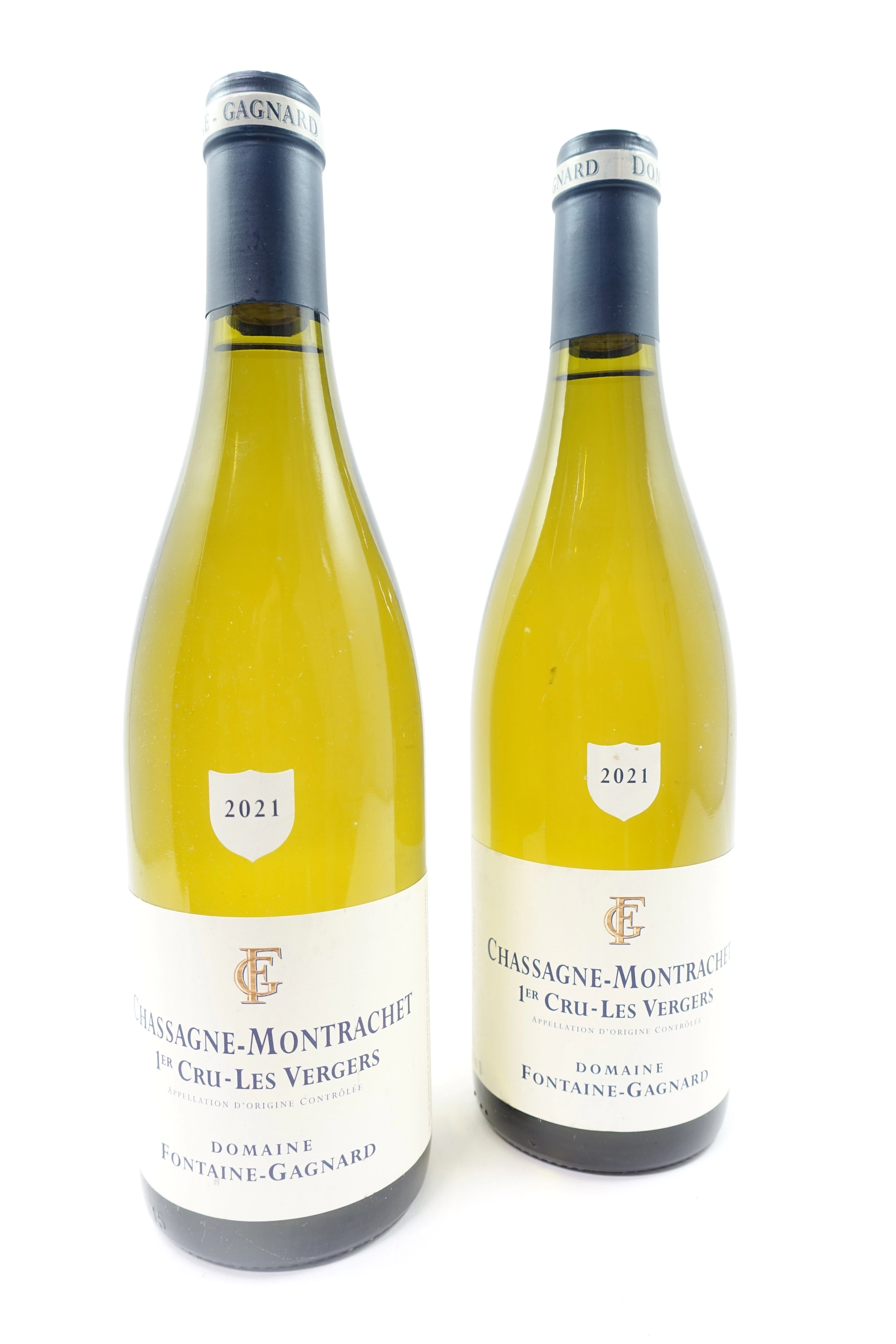 2 bts CHASSAGNE MONTRACHET 2021 (blanc) 1er Cru Les Vergers. Domaine