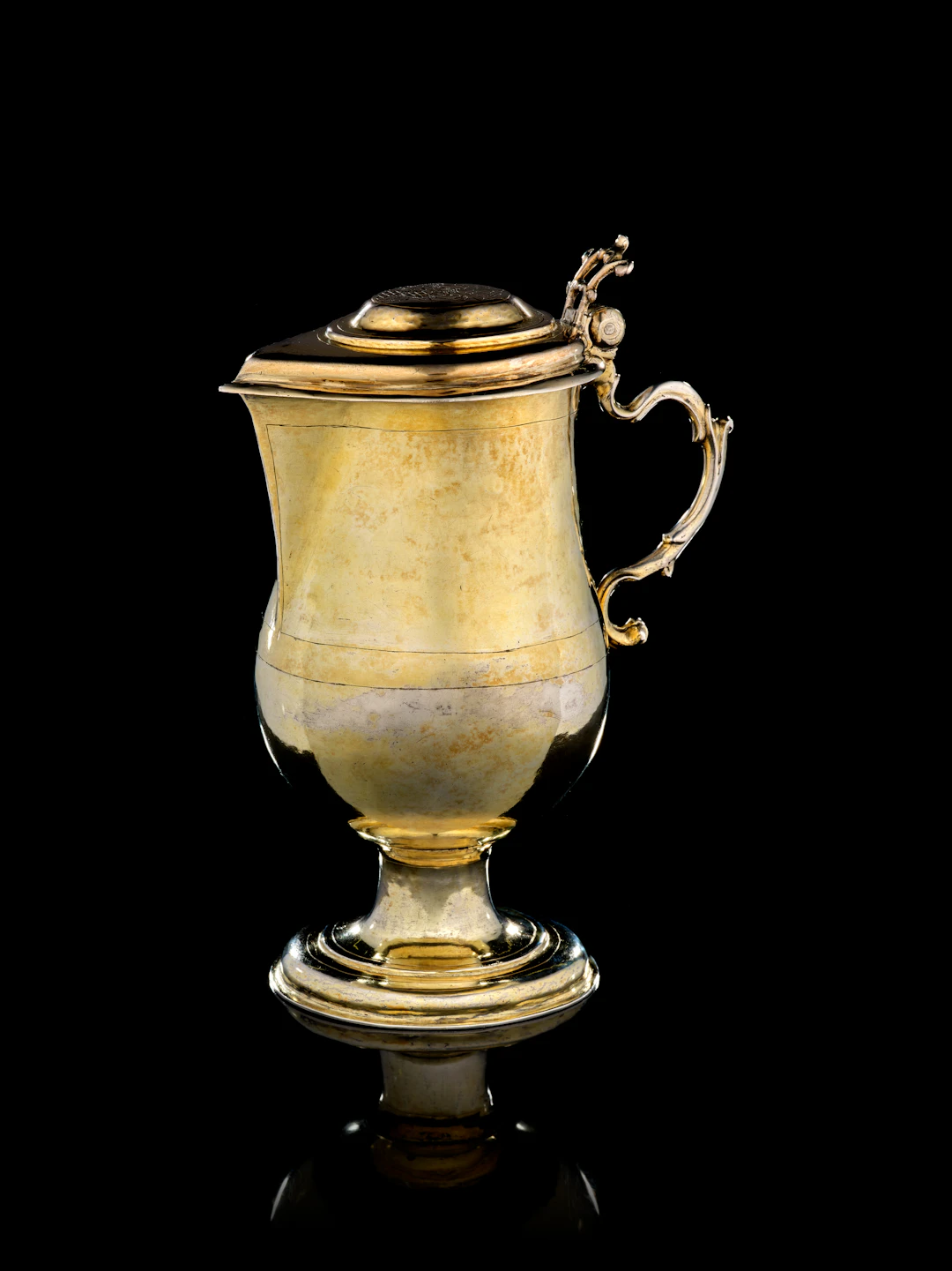 A Polish gilt-silver covered jug, Werner Ludmann, Breslau (Silesia), cicra 1666
