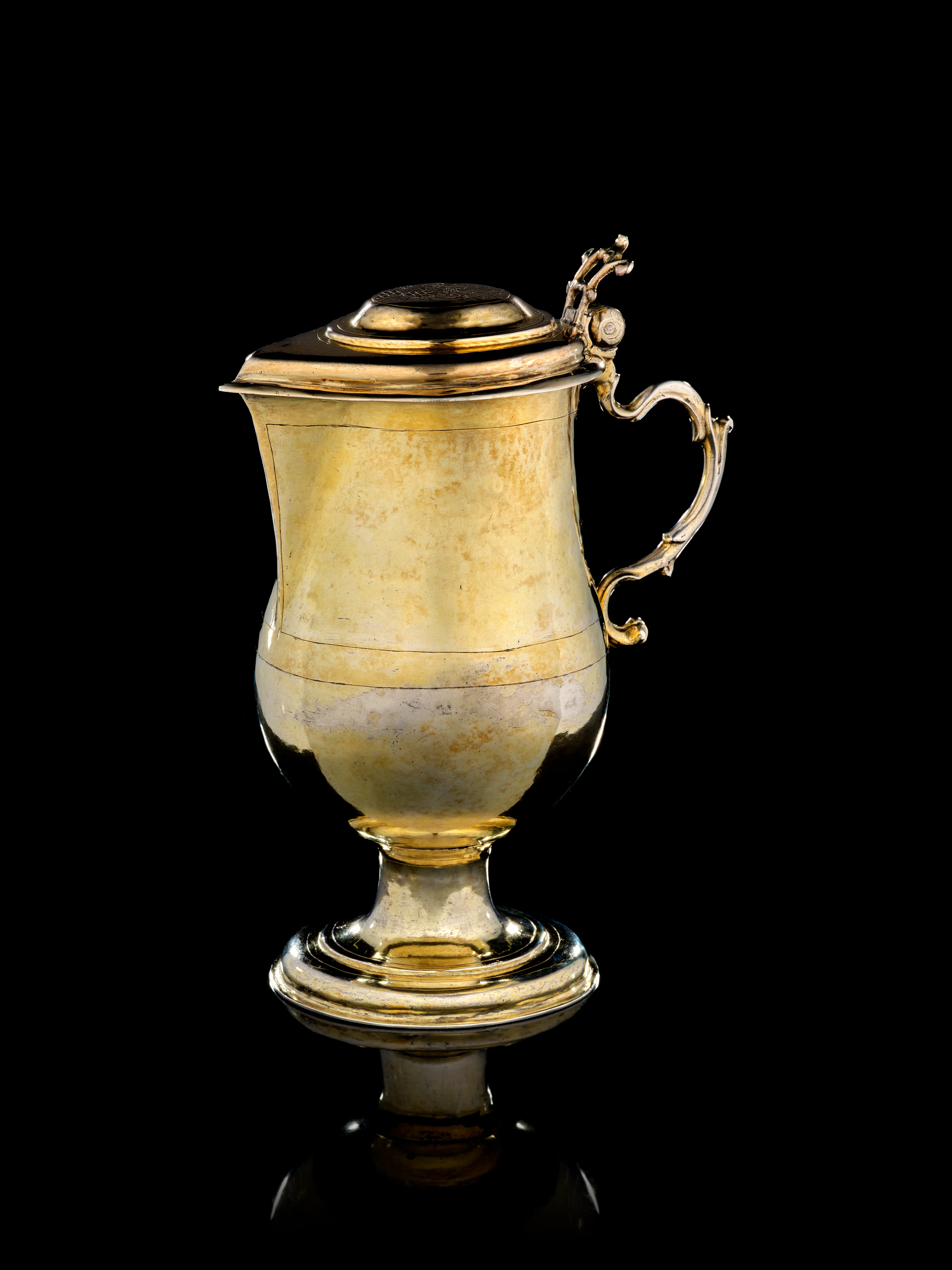A Polish gilt-silver covered jug, Werner Ludmann, Breslau (Silesia), cicra 1666