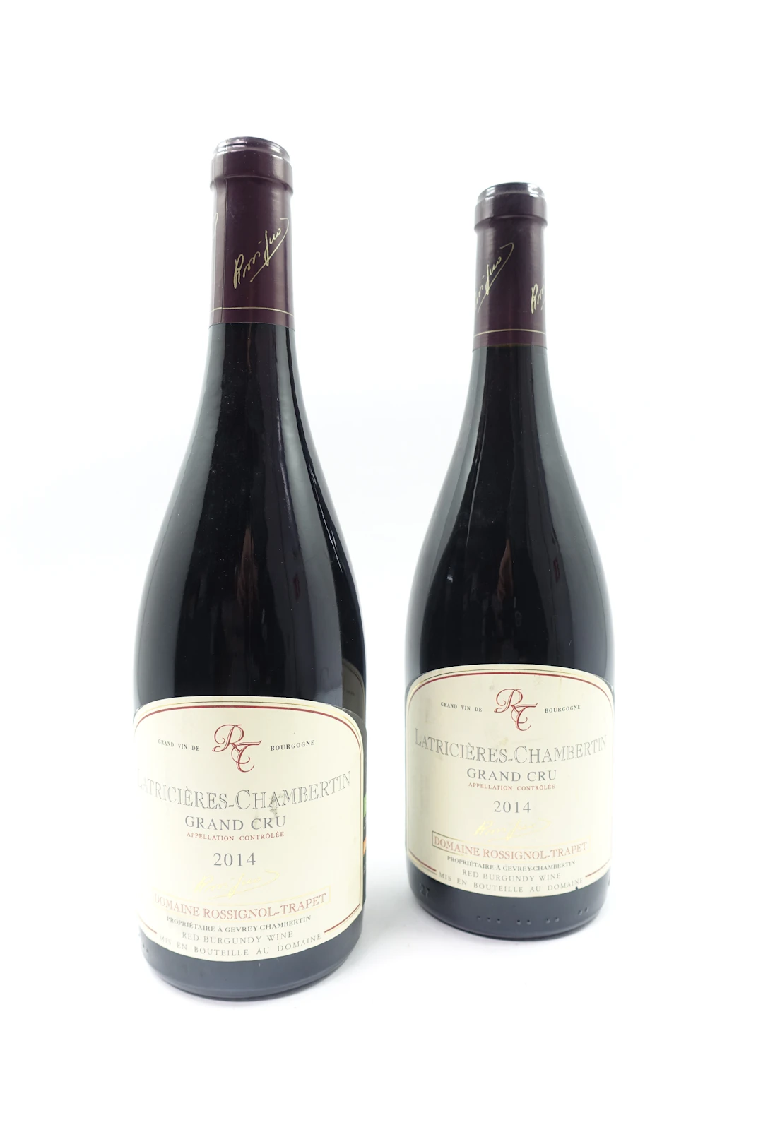 2 bts LATRICIERES CHAMBERTIN 2014 Grand Cru. Domaine Rossignol Trapet