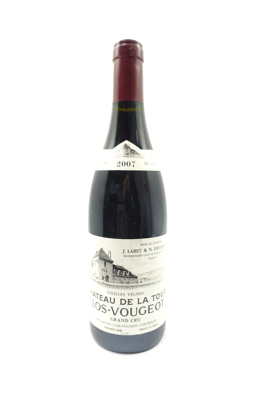 1 bt CLOS DE VOUGEOT 2007 Grand Cru. Vieilles Vignes. Château de la Tour