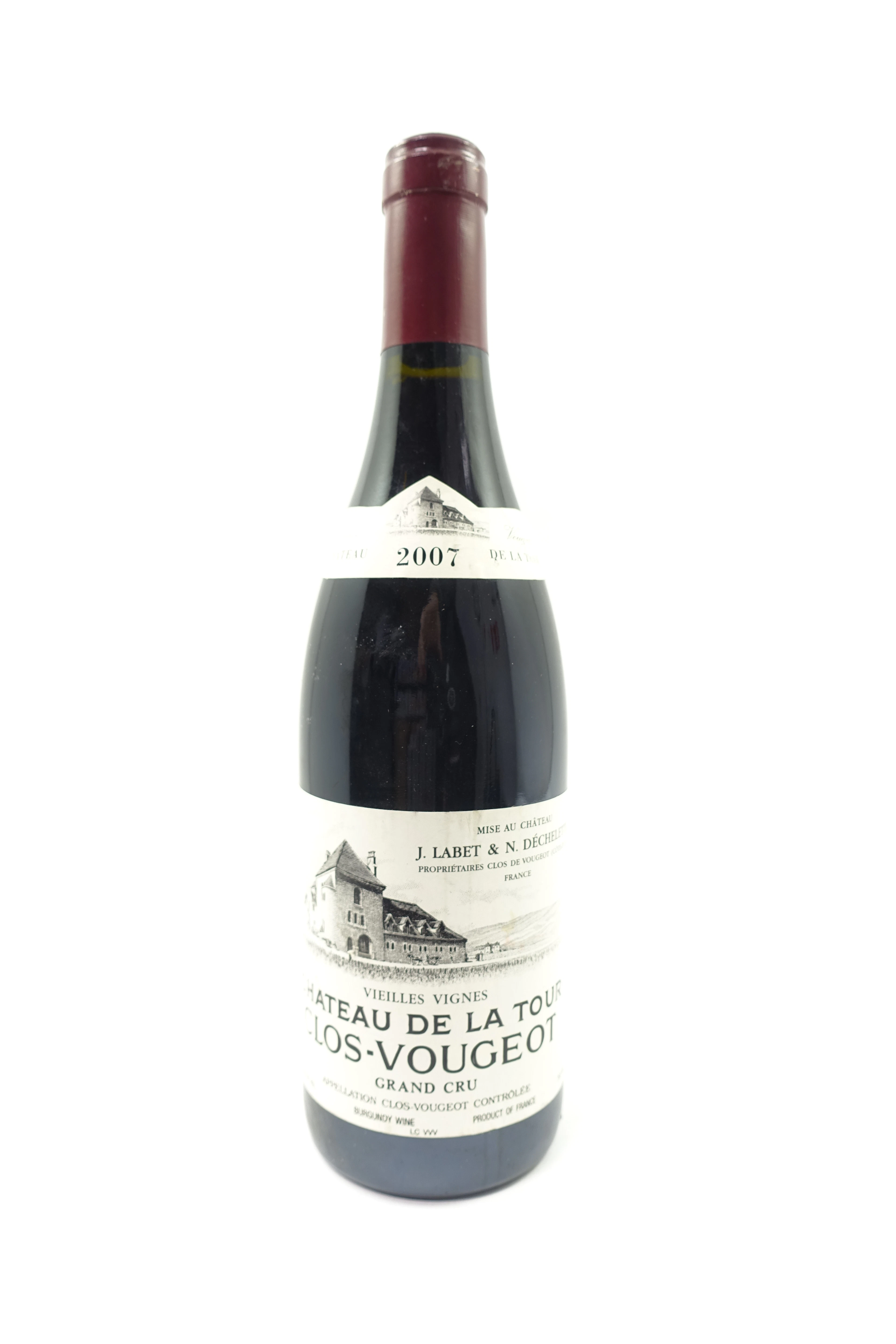 1 bt CLOS DE VOUGEOT 2007 Grand Cru. Vieilles Vignes. Château de la Tour