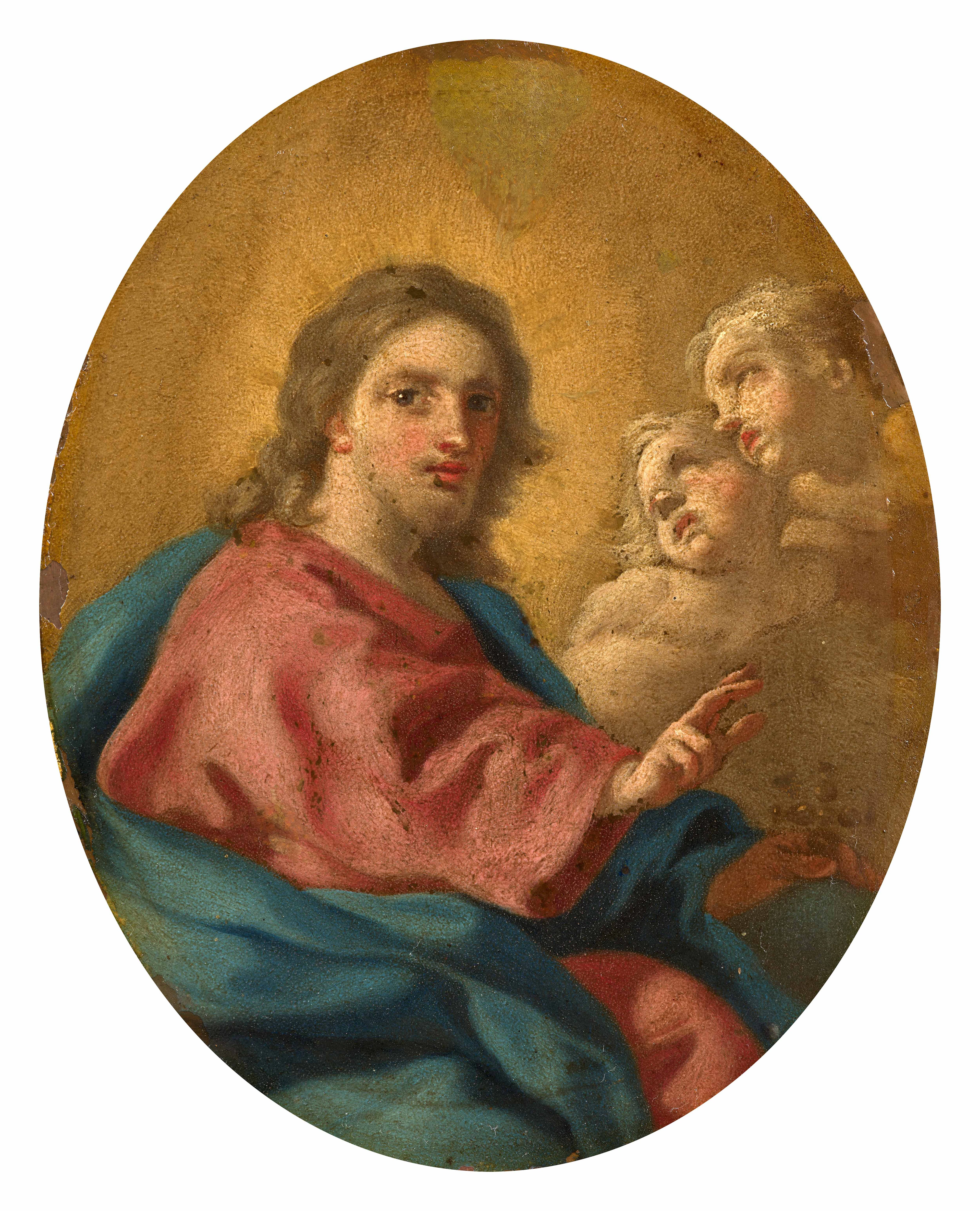 Attribué à Francesco de MURA Naples, 1696 - 1782 Christ Salvator Mundi