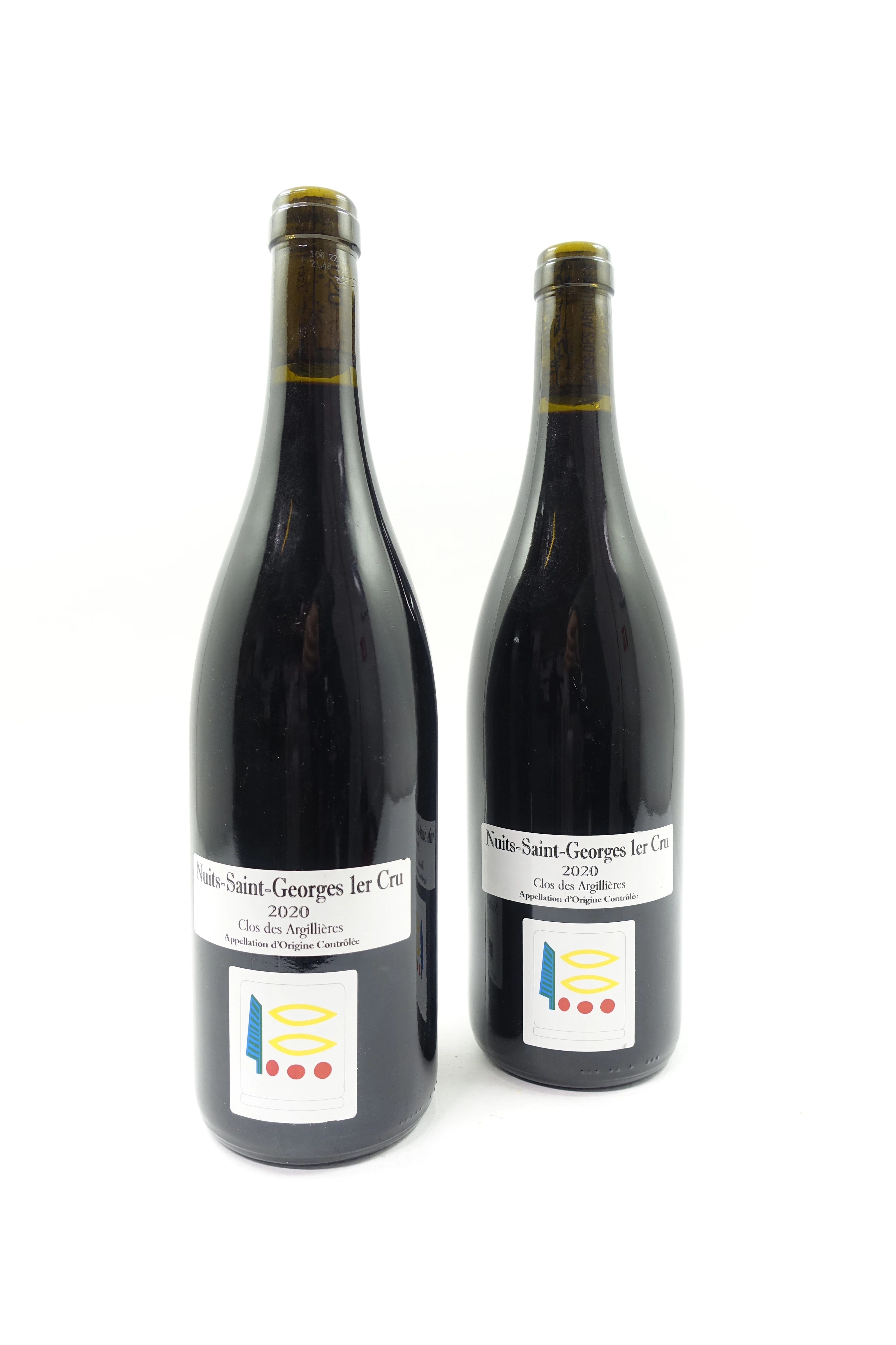 2 bts NUITS SAINT GEORGES 2020 1er Cru Clos des Argillières. Domaine