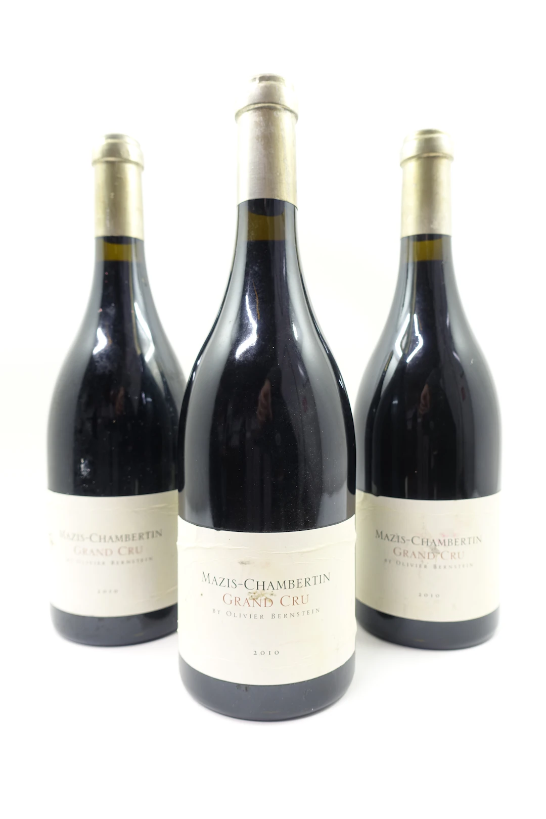 3 bts MAZIS CHAMBERTIN 2010 Grand Cru. Olivier Bernstein