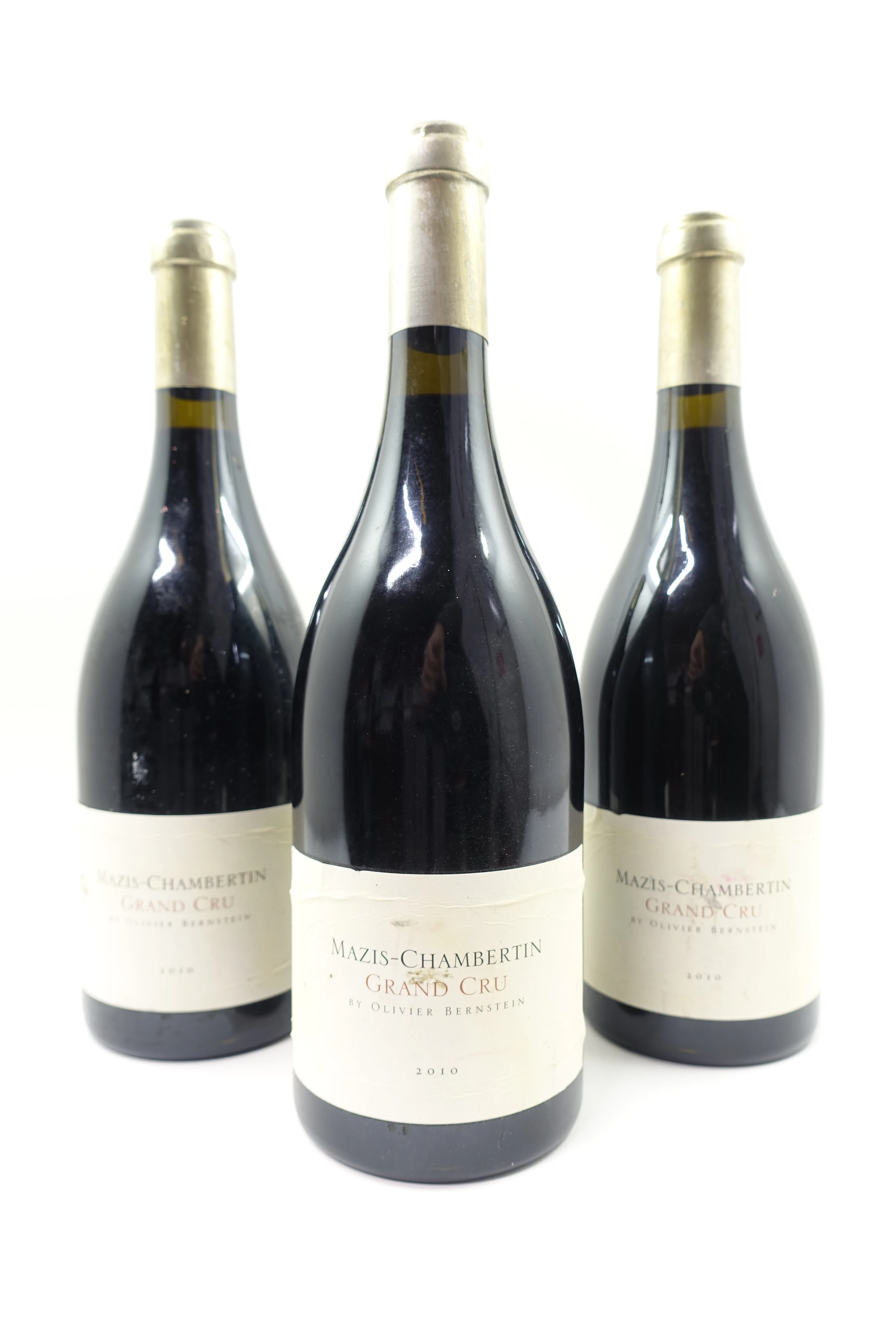 3 bts MAZIS CHAMBERTIN 2010 Grand Cru. Olivier Bernstein
