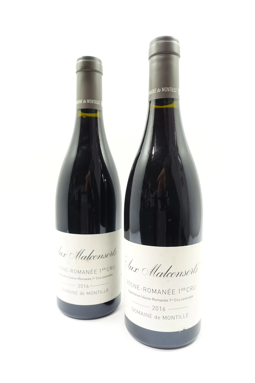 2 bts VOSNE ROMANEE 2016 1er Cru Aux Malconsorts. Domaine de Montille