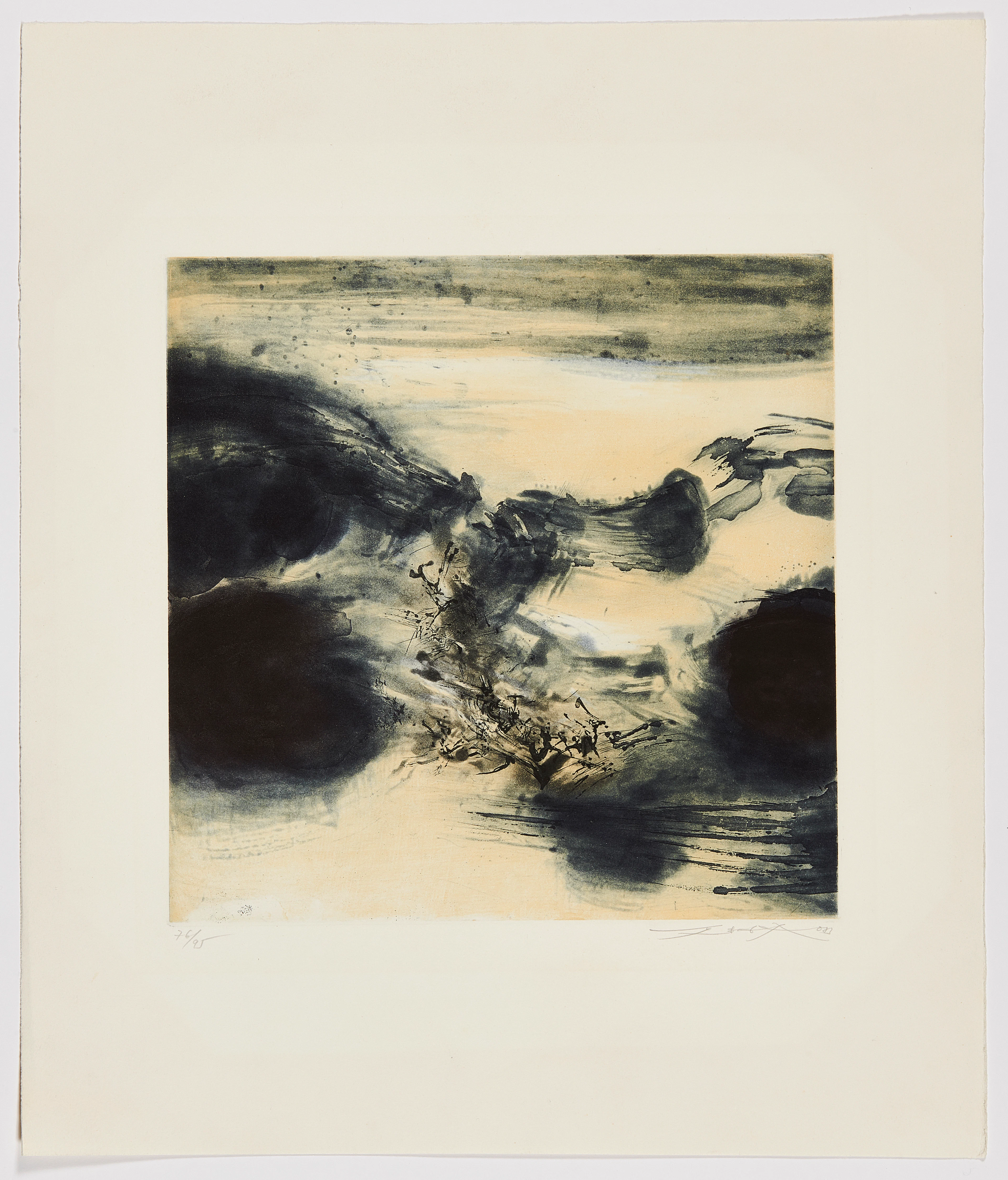 ZAO WOU-KI 1920 - 2013 Sans titre - 1973