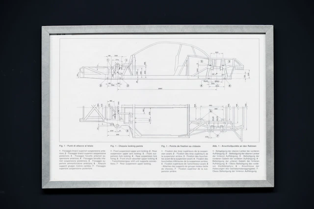 Ferrari – Chassis technical drawings No reserve