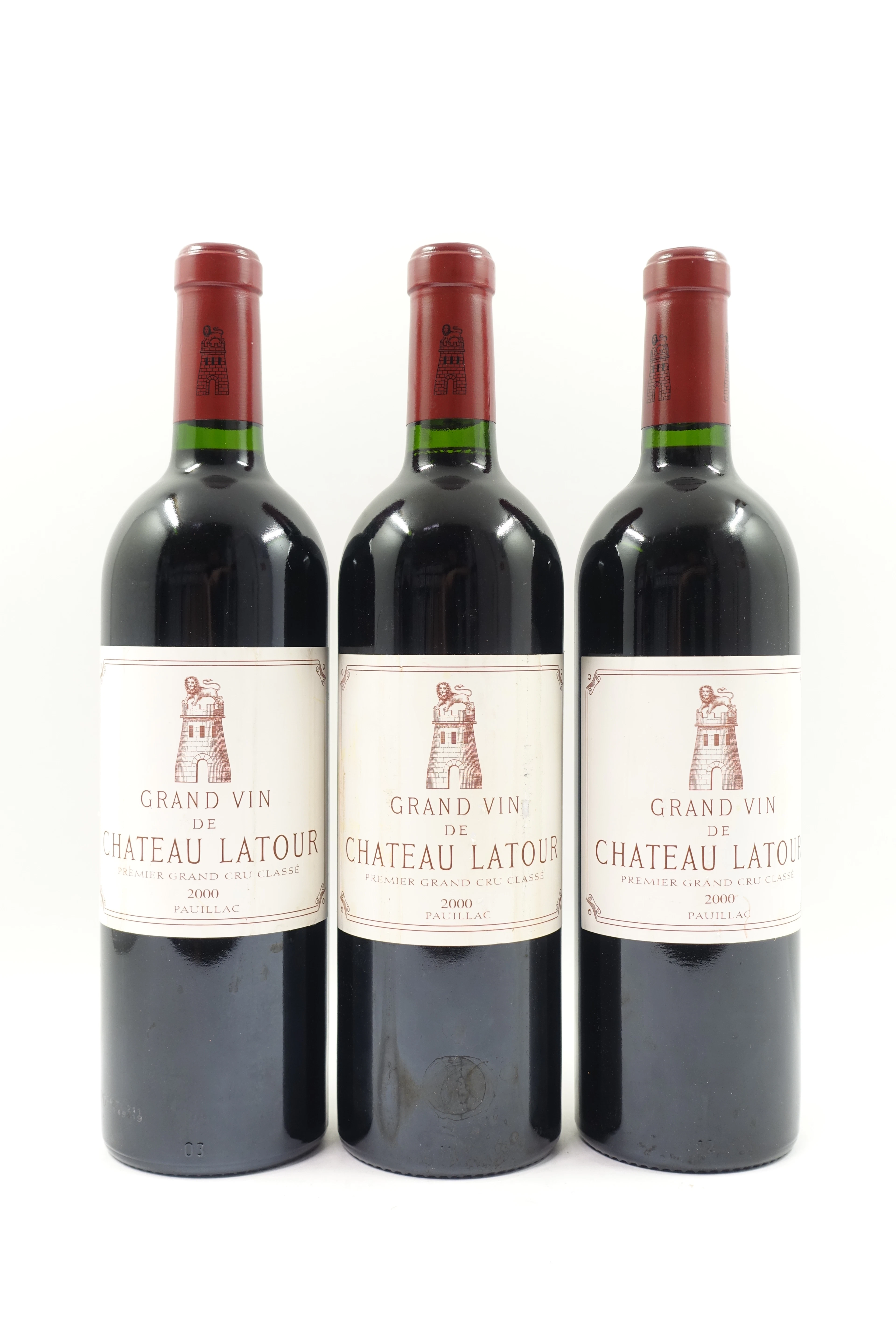 3 bts CH LATOUR 2000 1er GC Pauillac
