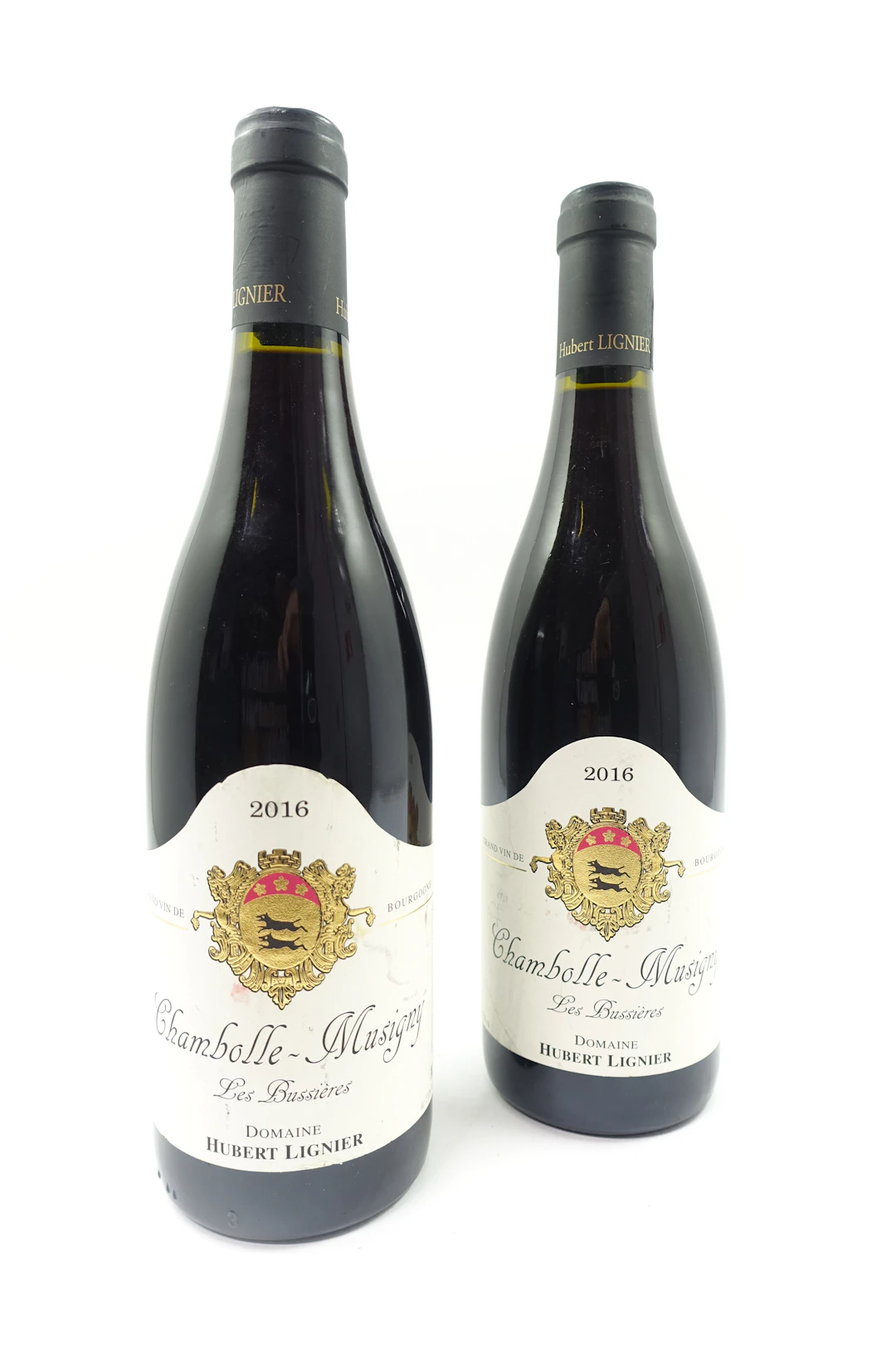 2 bts CHAMBOLLE MUSIGNY 2016 Les Bussières. Domaine Hubert Lignier