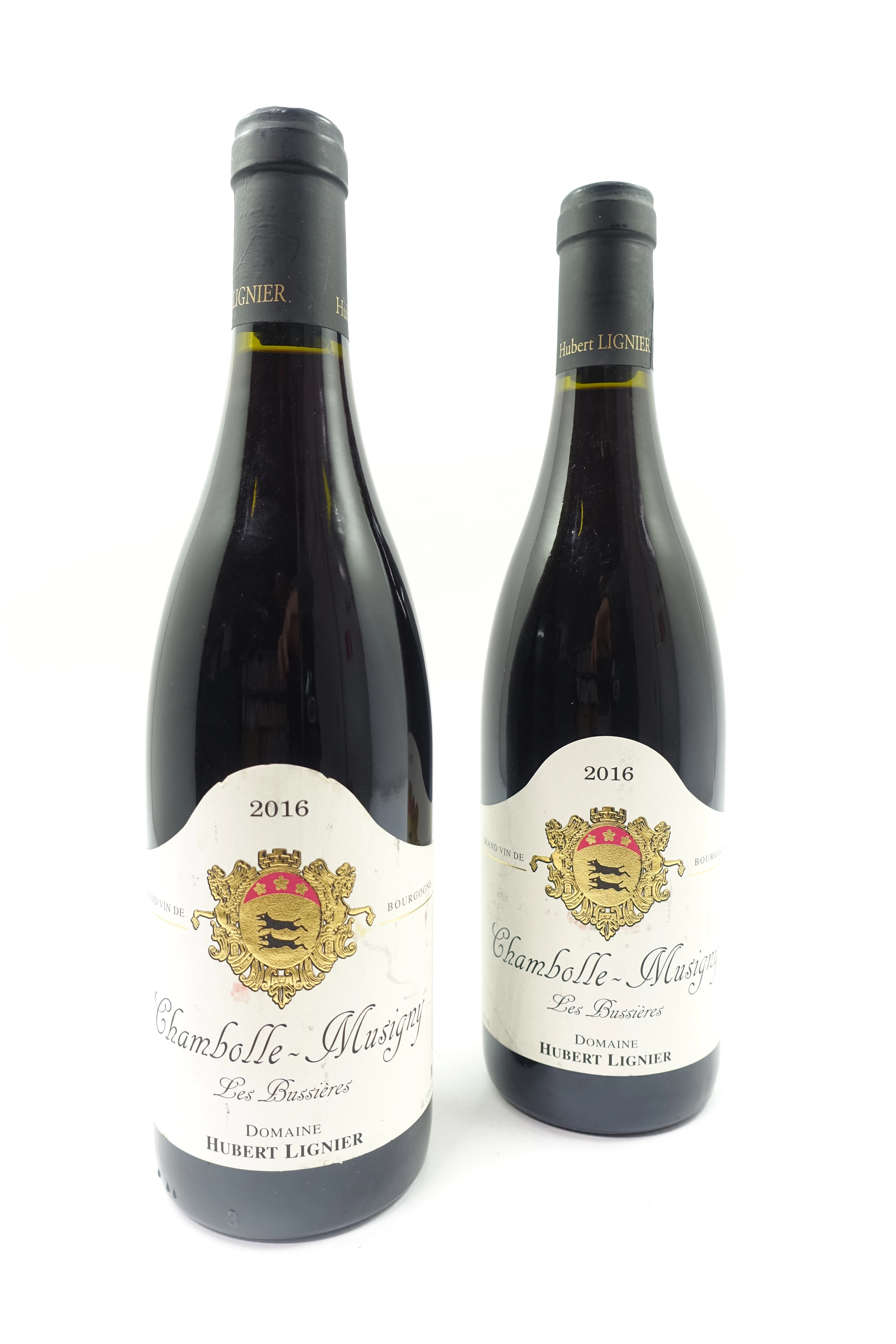2 bts CHAMBOLLE MUSIGNY 2016 Les Bussières. Domaine Hubert Lignier