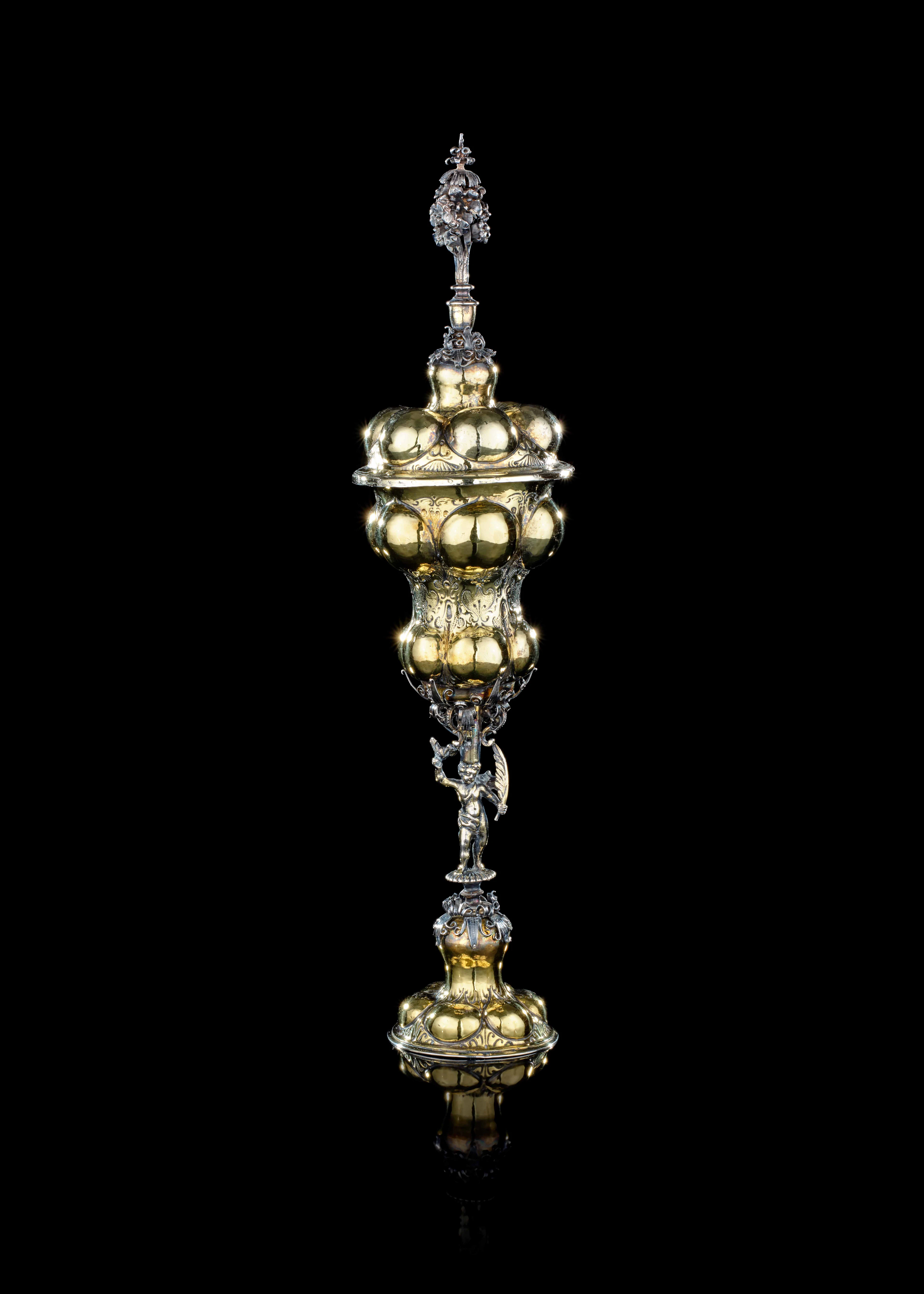 COUPE COUVERTE EN VERMEIL ET ARGENT, NUREMBERG