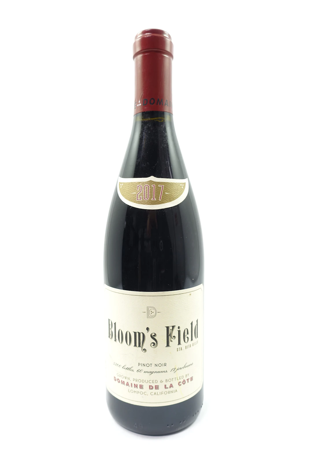 1 bt ETATS UNIS - BLOOM'S FIELD 2017 Pinot Noir. Domaine de la Côte