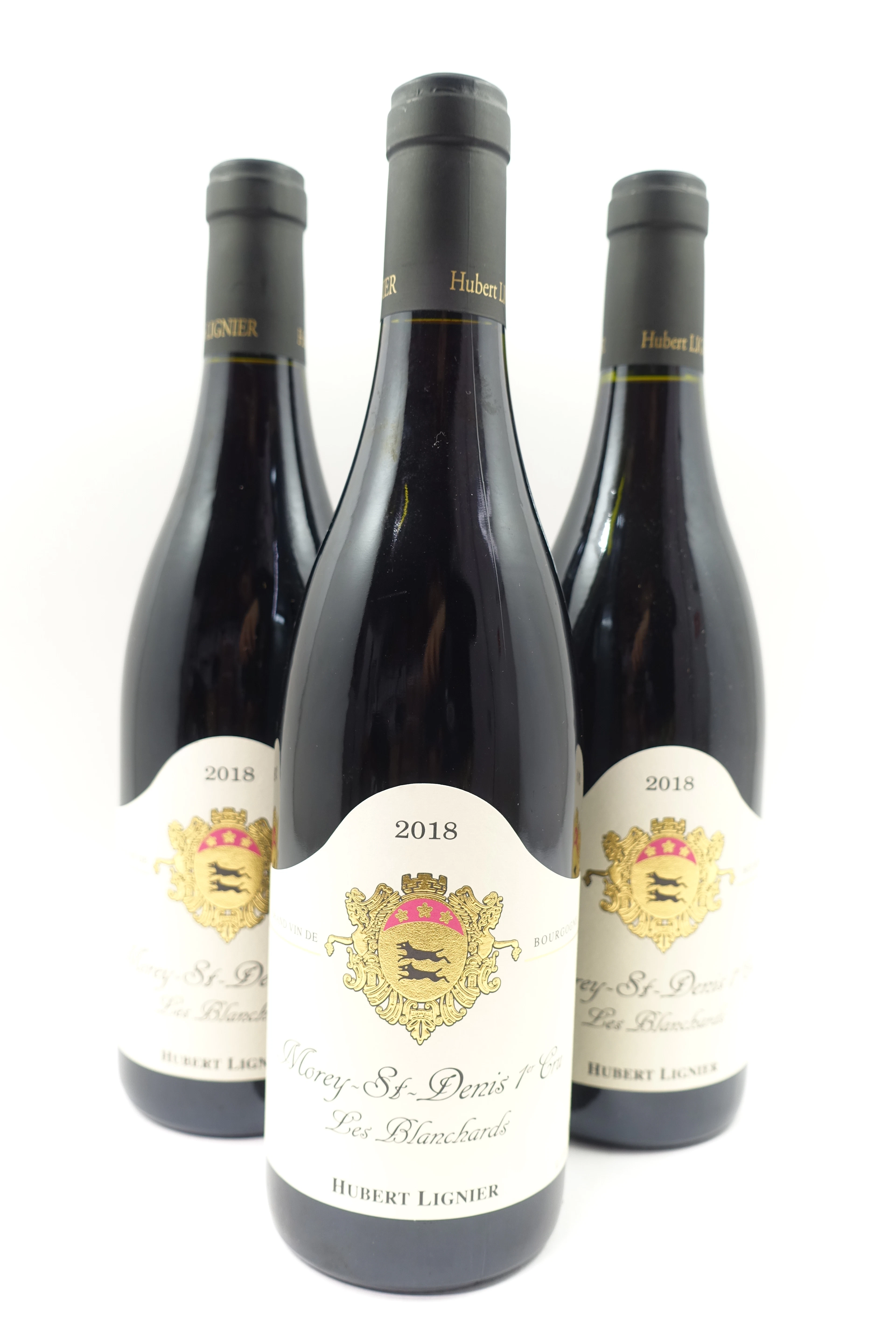 3 bts MOREY SAINT DENIS 2018 1er Cru Les Blanchards. Hubert Lignier