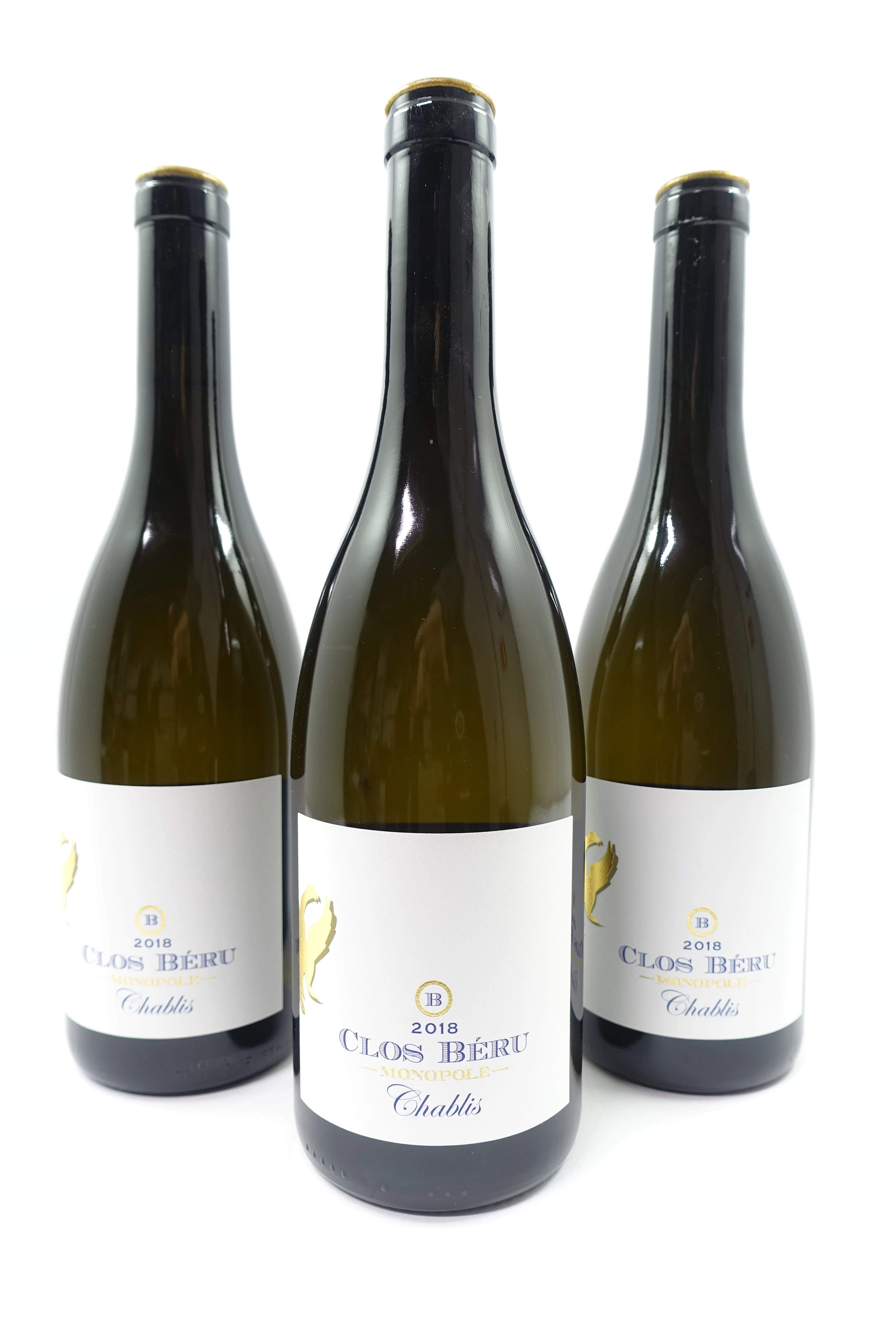 12 bts CHABLIS 2018 Clos Béru Monopole. Château de Béru