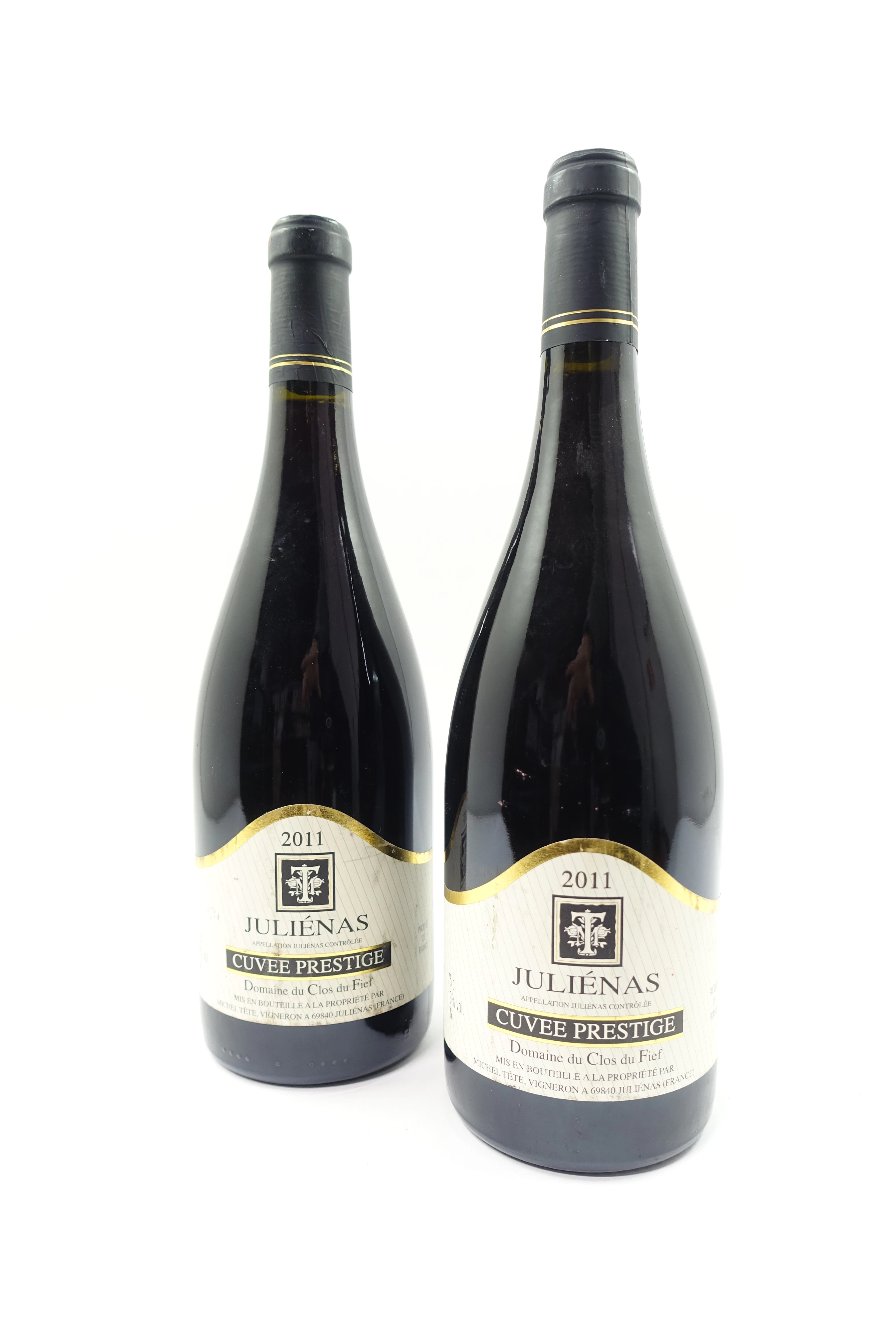 2 bts JULIENAS 2011 Cuvée Prestige Domaine du Clos du Fief. Michel Tête