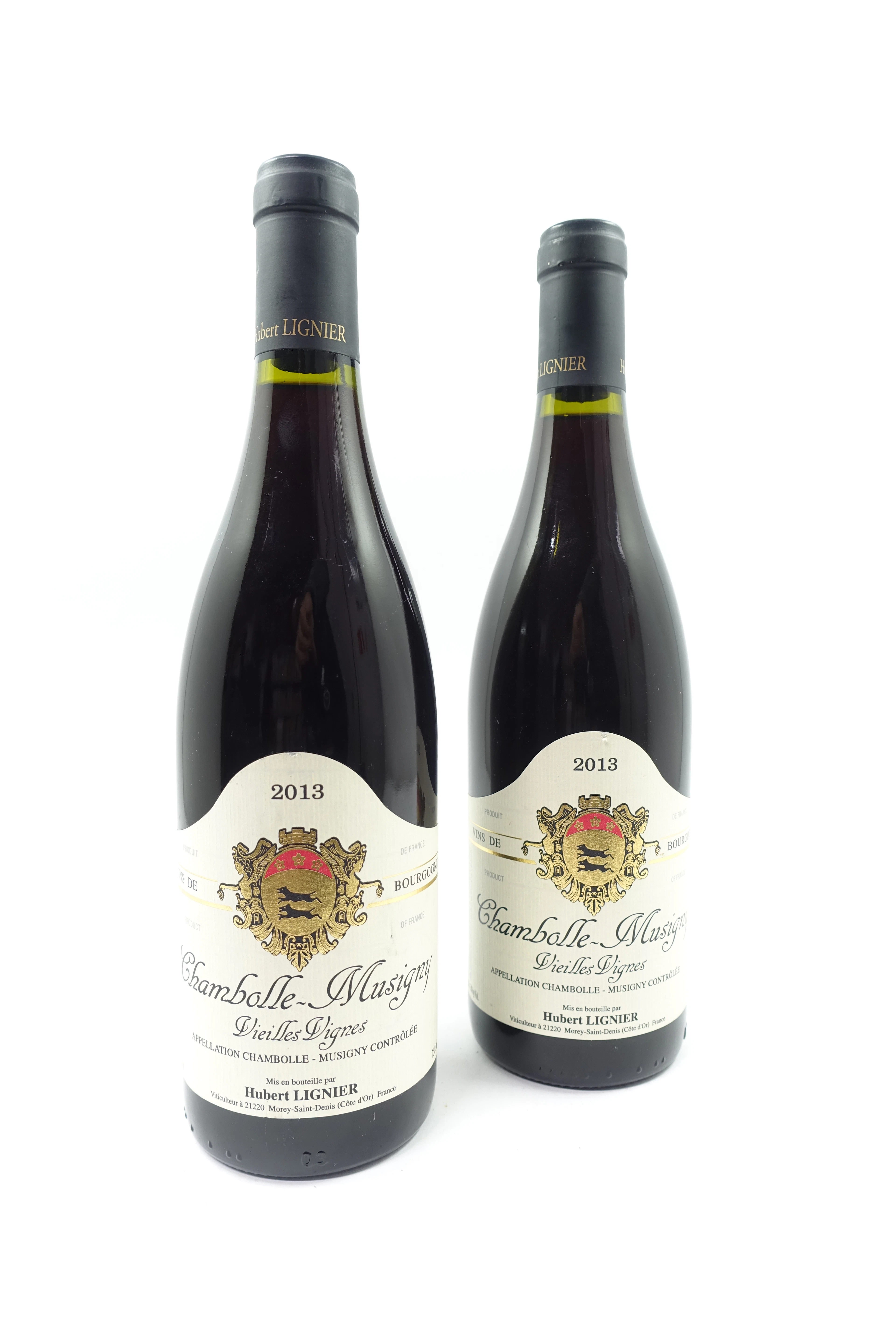 2 bts CHAMBOLLE MUSIGNY 2013 Vieilles Vignes. Hubert Lignier
