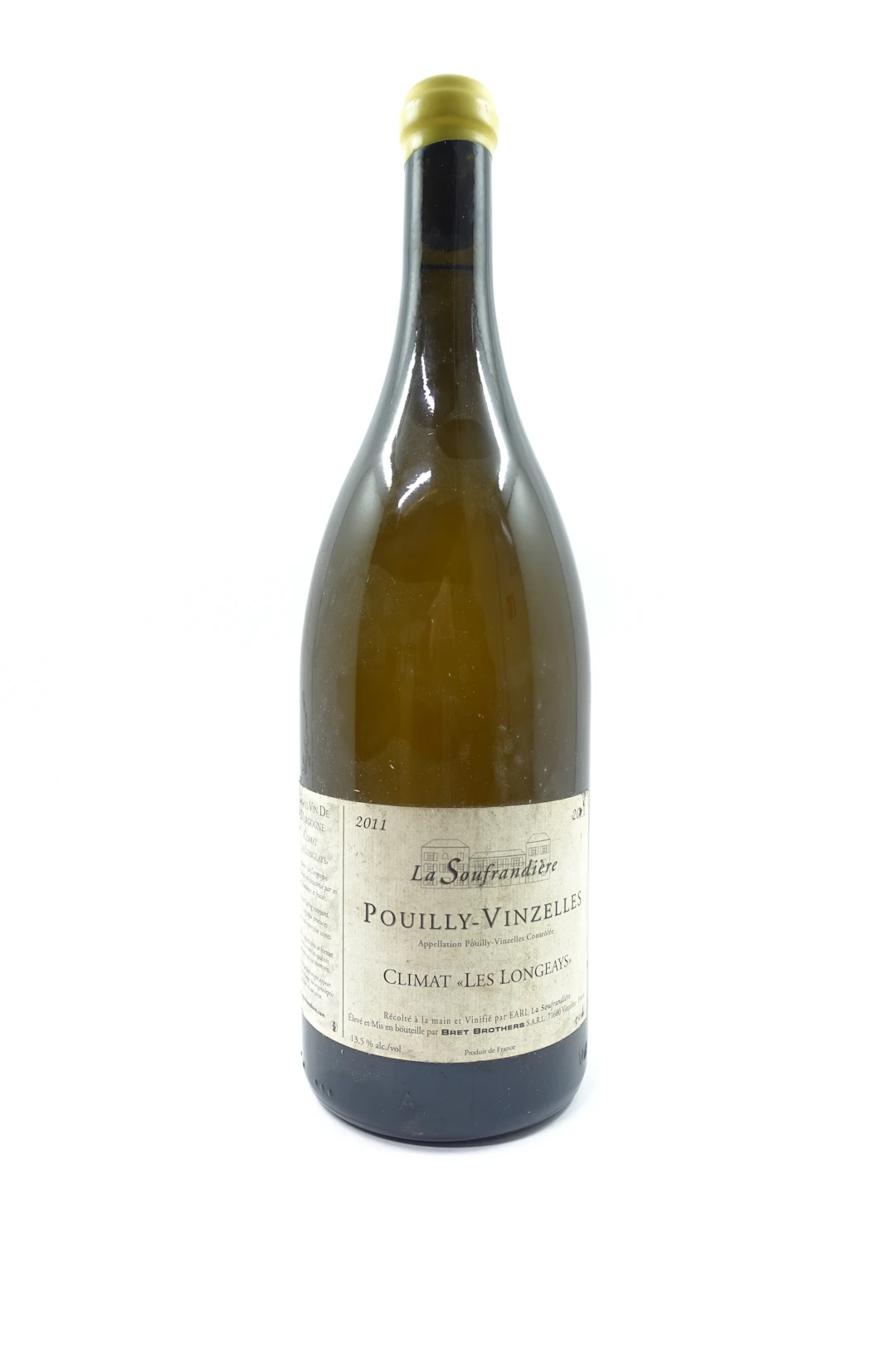 1 mag POUILLY VINZELLES 2011 (blanc) Climat les Longeays. La Soufrandière.