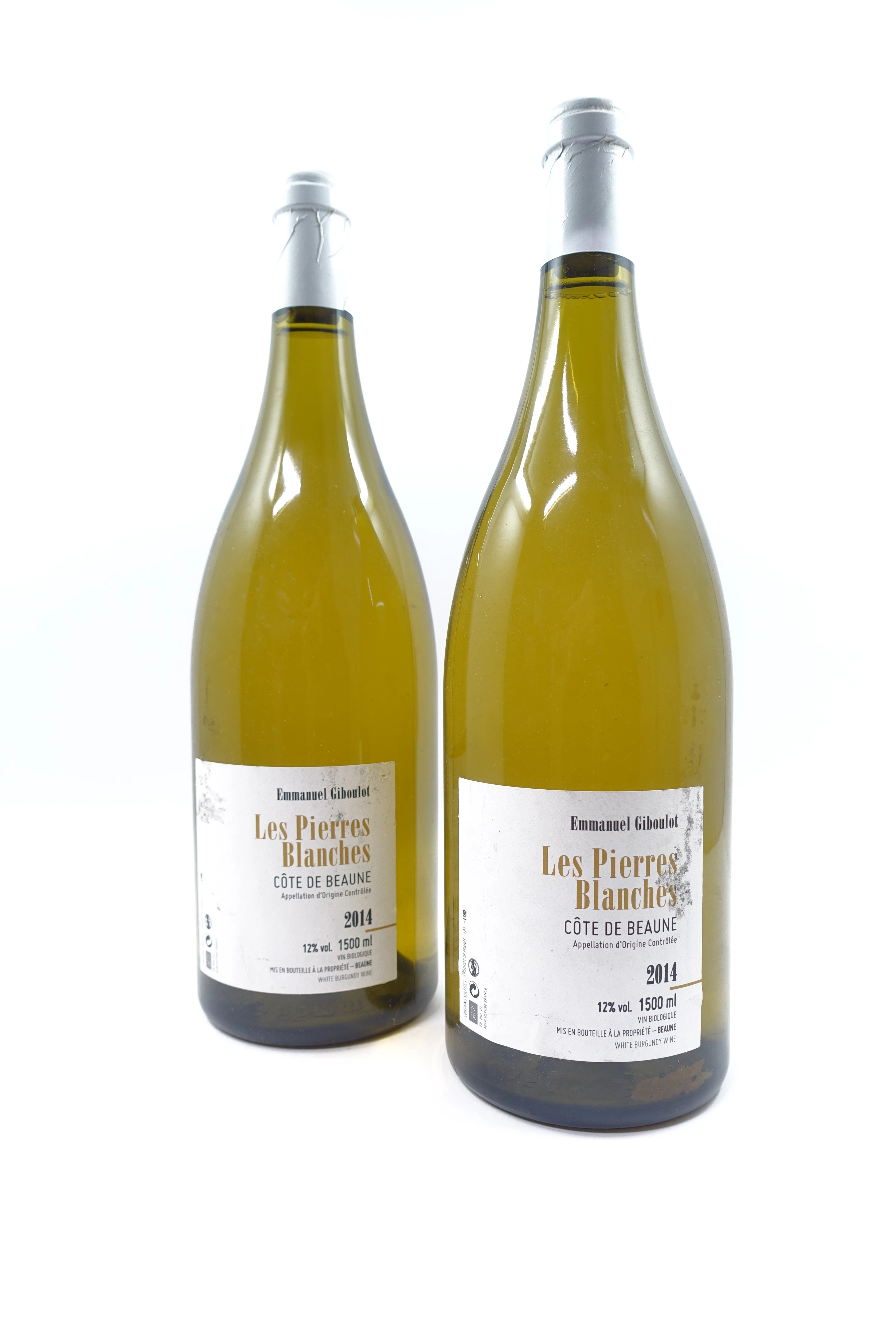 2 mags COTE DE BEAUNE 2014 (blanc) Les Pierres Blanches. Emmanuel Giboulot