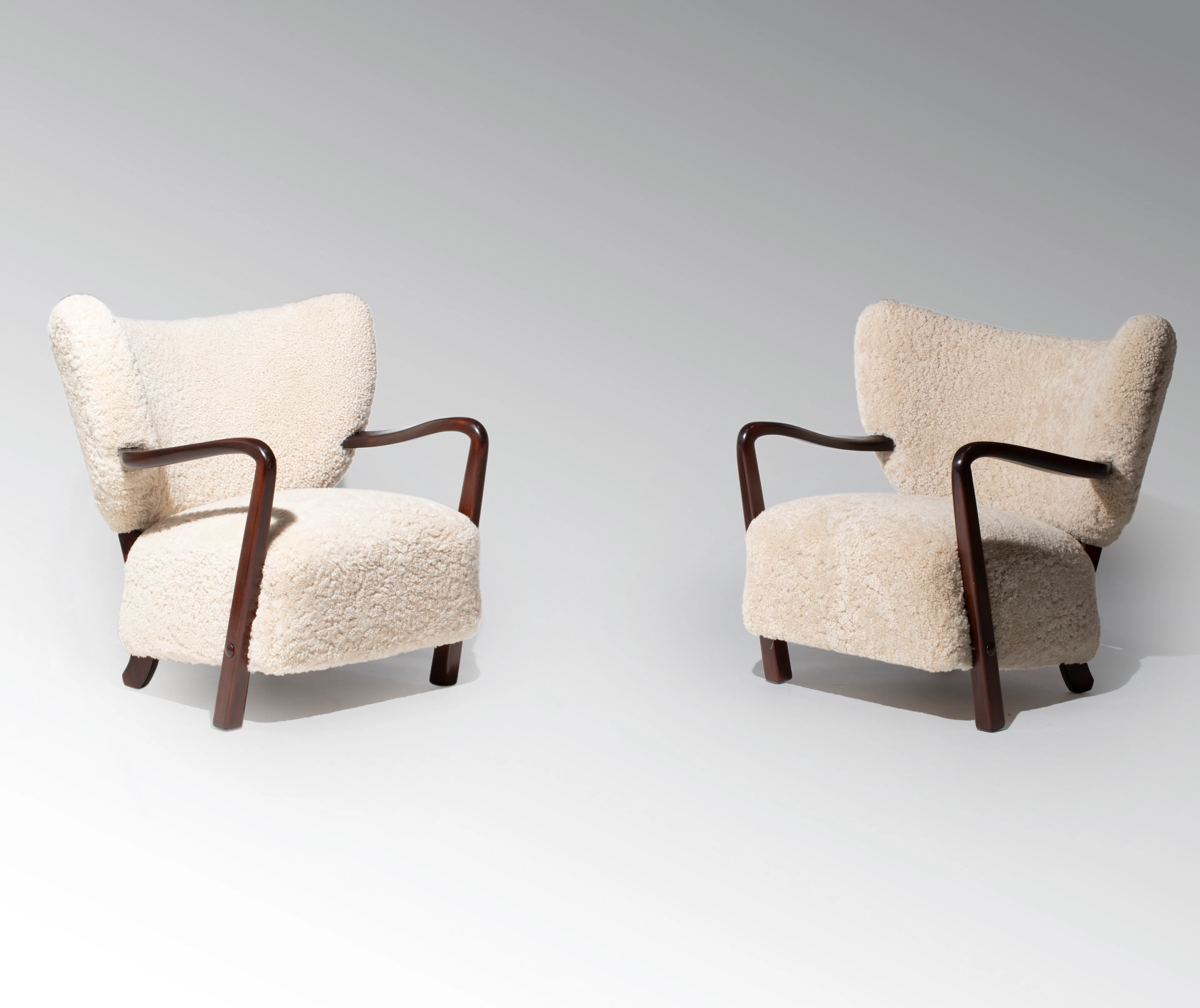 Viggo BOESEN 1907-1985 Rare paire de fauteuils - 1930