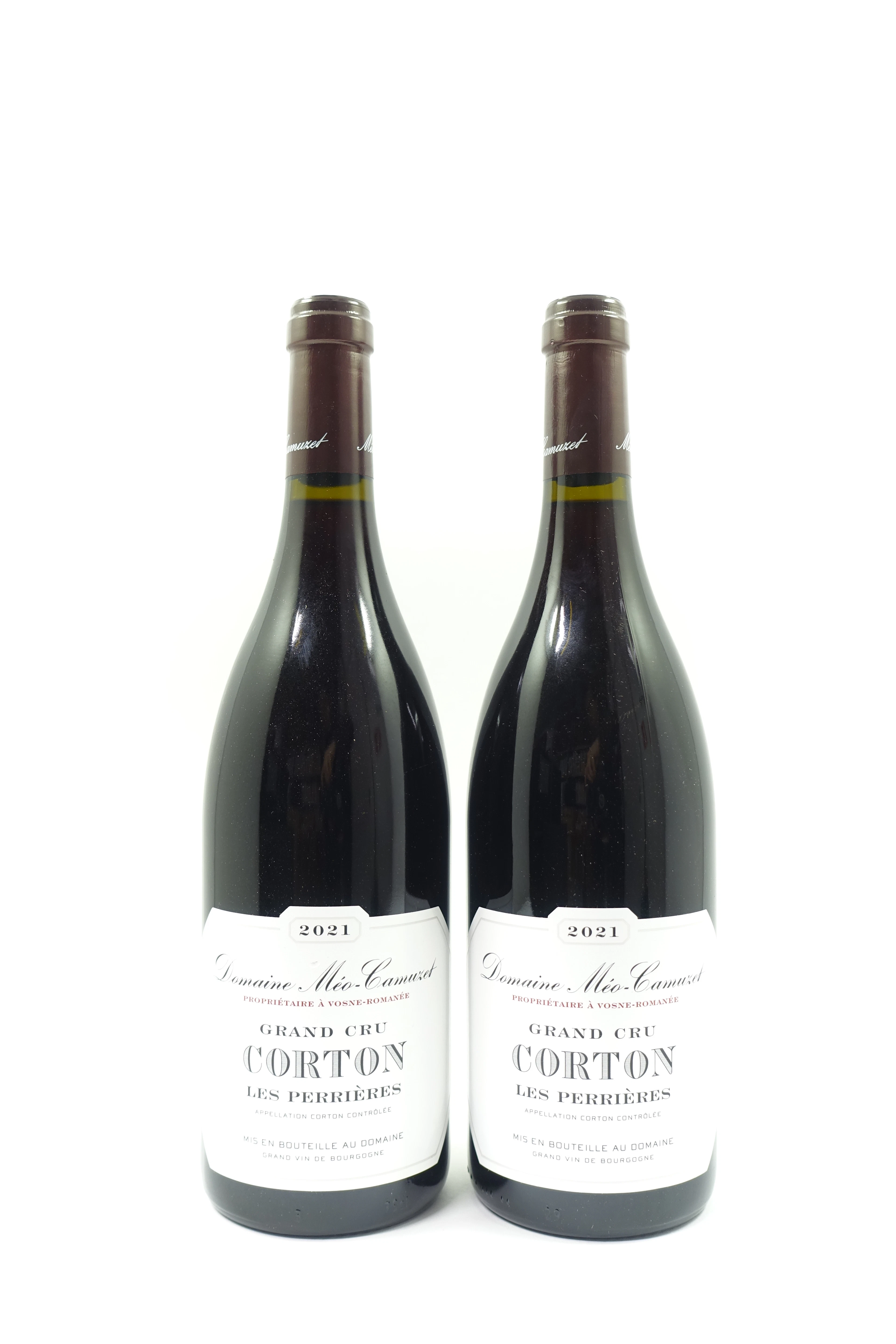 2 bts CORTON 2021 Grand Cru Les Perrières. Domaine Méo Camuzet